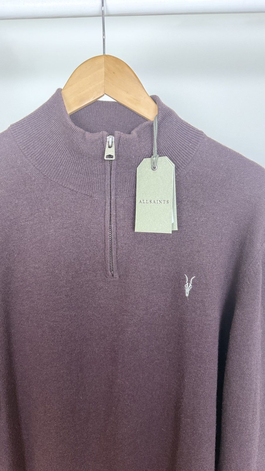 Allsaints Allsaints Kilburn Zip Funnel Sweater Size US XXL / EU 58 / 5 - 2 Thumbnail