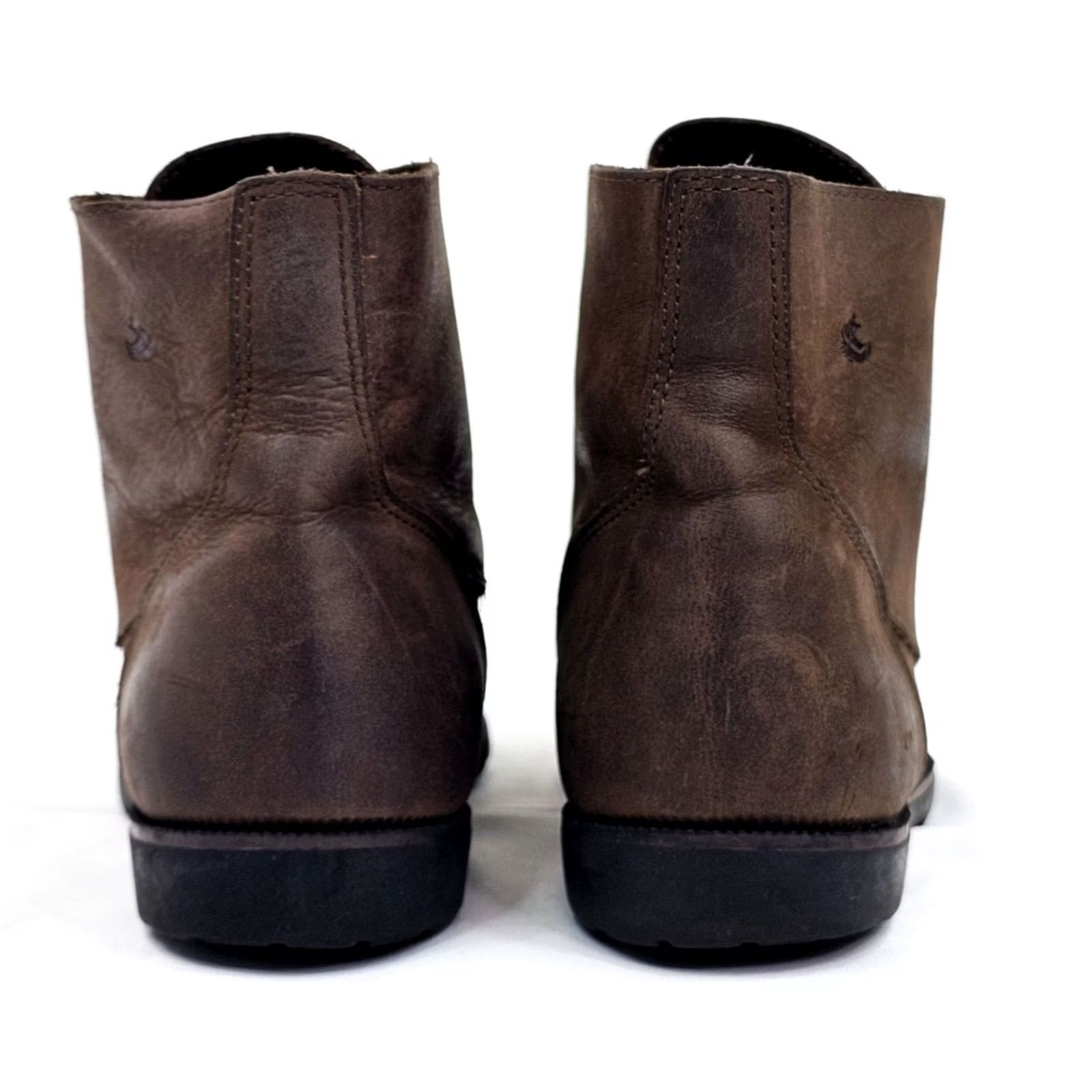 Vintage GH Bass Leather Chukka Ankle Boots Women 9.5 M Brown Lace Up Outdoor EUC Boots Women's Leather Hiker 90s Preppy Casual Footwear Size US 10 / IT 40 - 7 Thumbnail