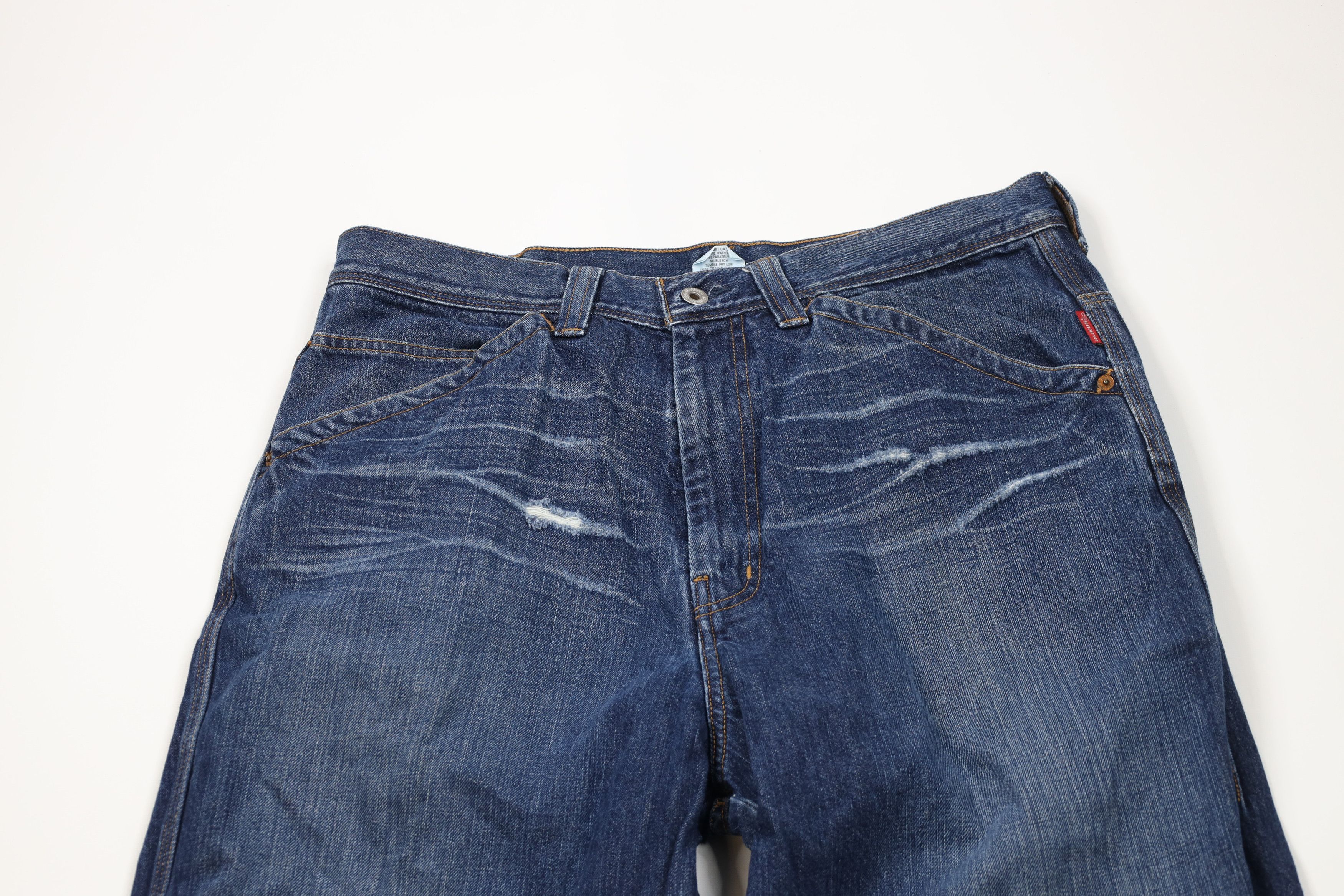 Guess × Vintage Vintage 90s Y2K Guess Baggy Wide Leg Denim Jeans Blue Size US 36 / EU 52 - 2 Thumbnail