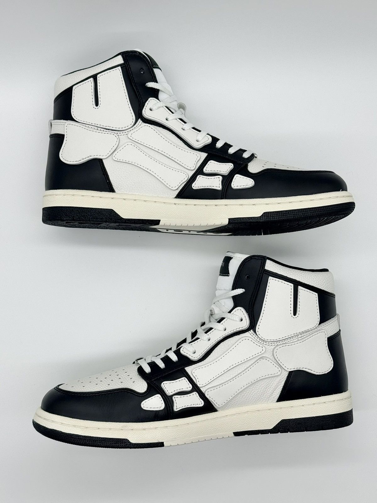 Amiri NEW Size 13 - Amiri Skel High White Black ($650 Retail) Size US 13 / EU 46 - 3 Thumbnail