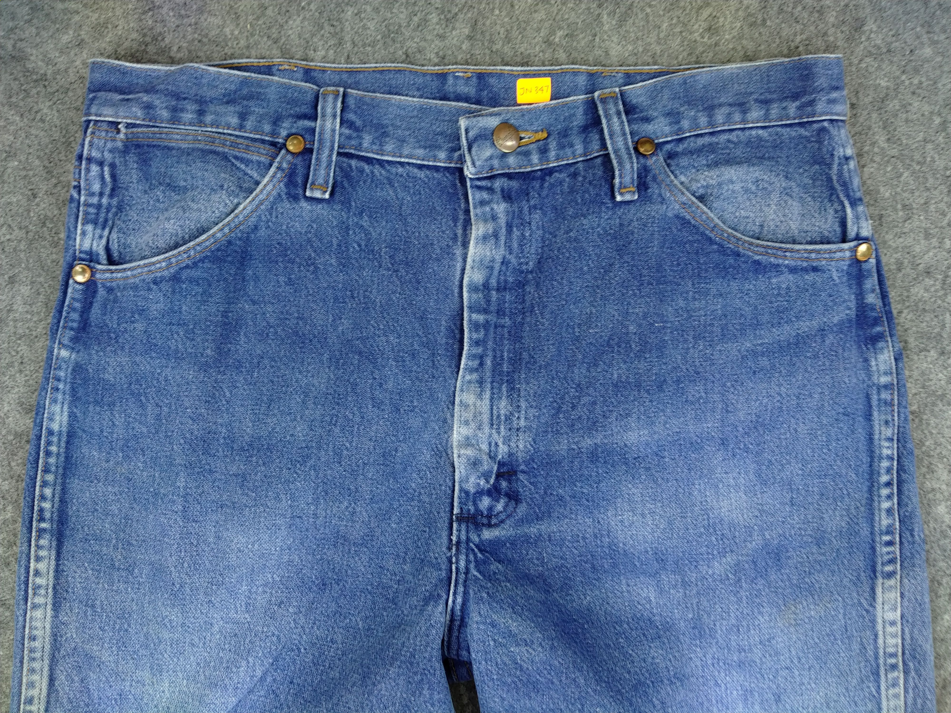 Vintage Distressed Wrangler Denim 34x35.5 -JN347 Size US 34 / EU 50 - 3 Thumbnail