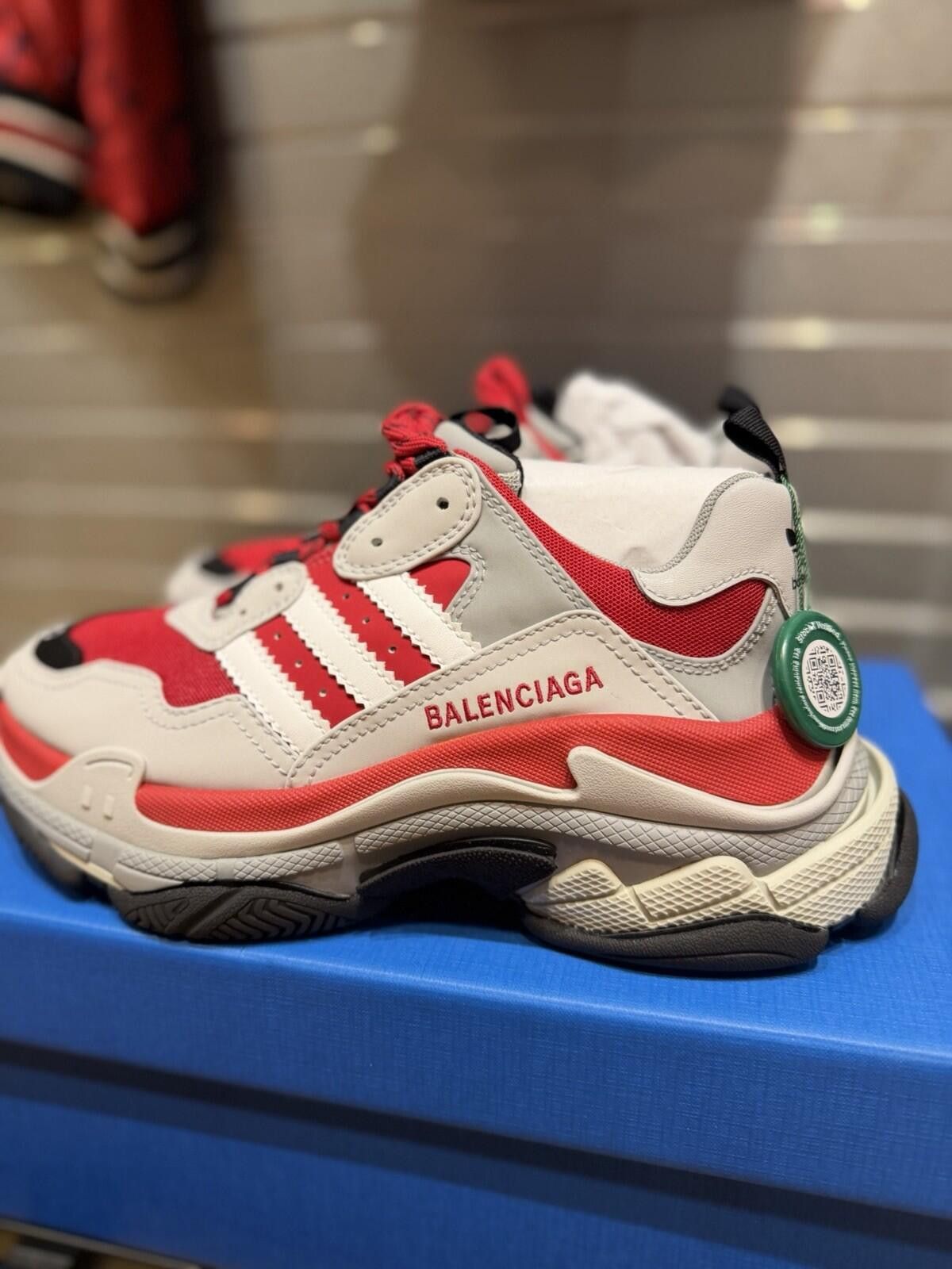 Balenciaga Adidas x Balenciaga Triple S Sneaker 'Red Grey 7US/40EU New Size US 7 / EU 40 - 10 Thumbnail