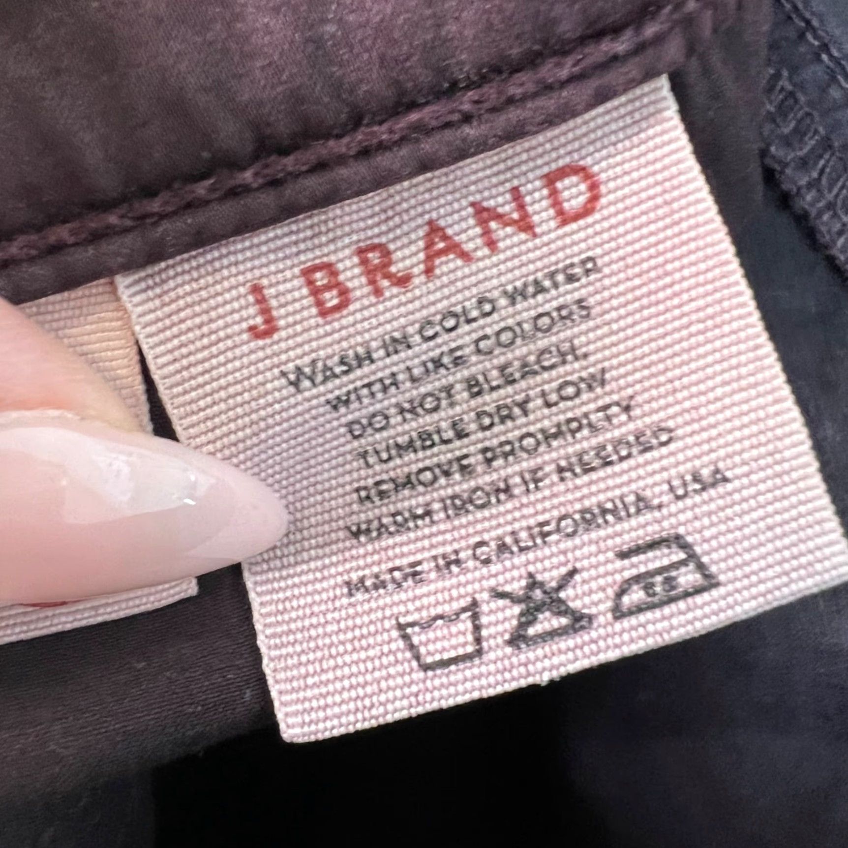 J Brand VINTAGE J Brand Womens Skinny Fit Pants Casual Chino Size 26 Red Fall Winter Size 26" / US 2 / IT 38 - 4 Thumbnail