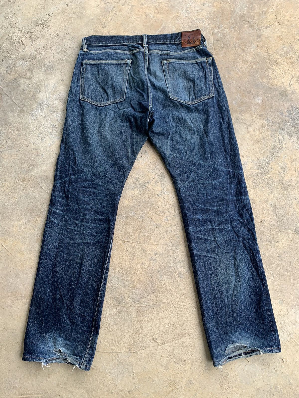 Vintage Eternal Selvedge Button Fly Distressed Denim