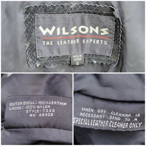 Wilsons Leather Vintage 90s y2k Black Suede Leather Moto Motorcycle Biker Gr Size US S / EU 44-46 / 1 - 4 Thumbnail