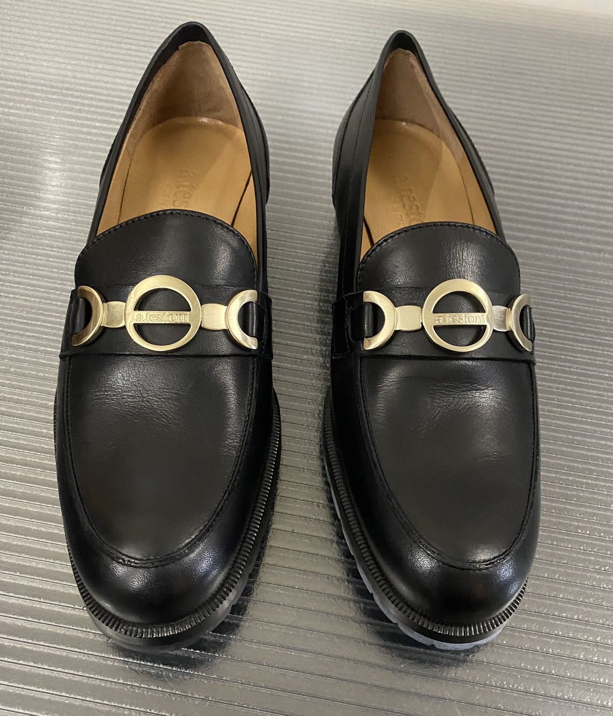 Testoni A.testoni black classic calf moccasin loafer 35.5 NEW Size US 5.5 / IT 35.5 - 5 Thumbnail