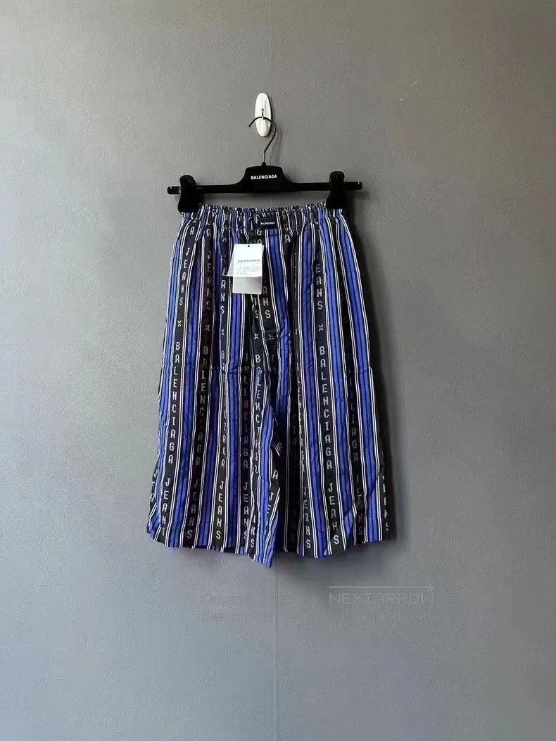 Balenciaga Balenciaga Striped Print Shorts. Size US 28 / EU 44 - 1 Thumbnail