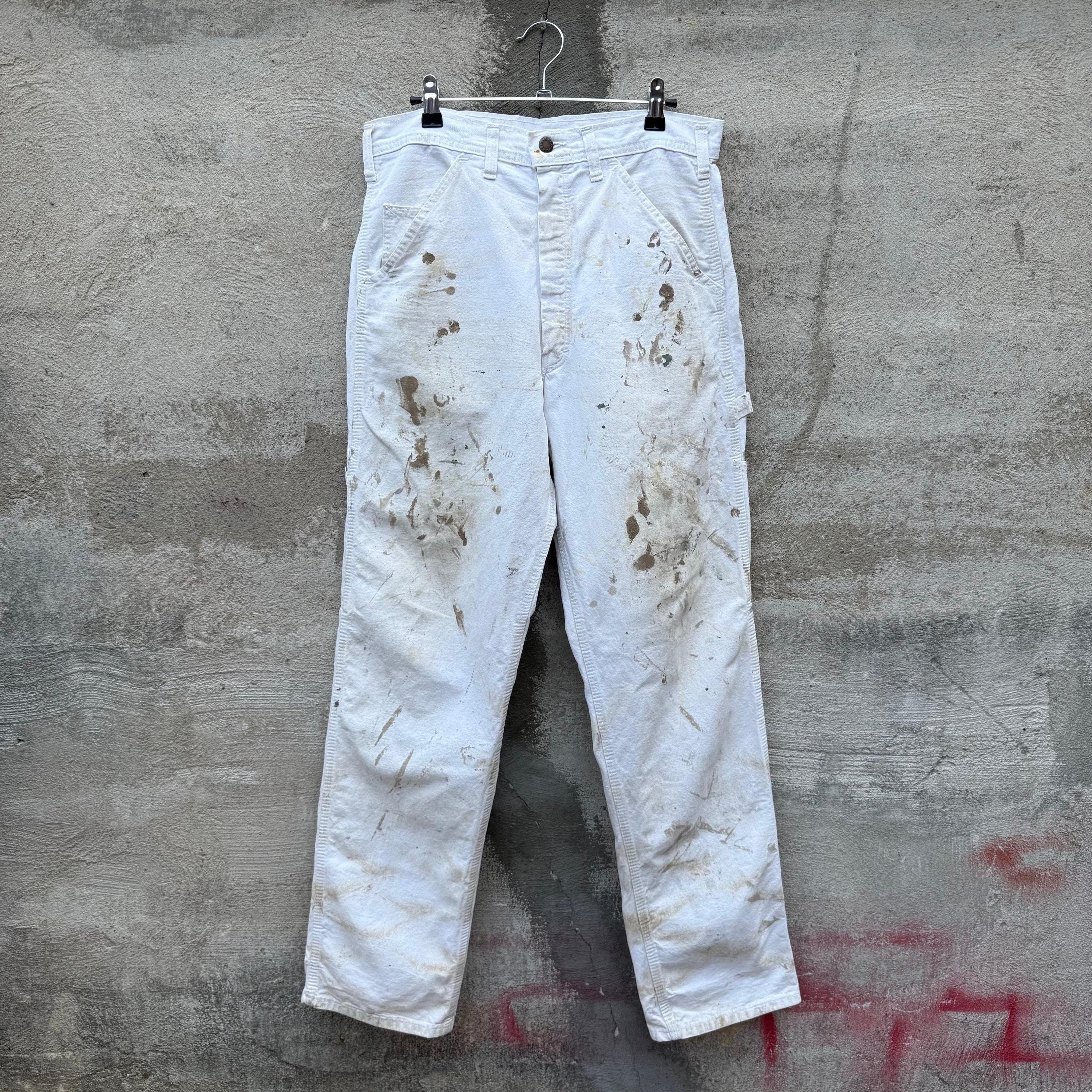 Stan Ray × Vintage 80's Stan Ray Painter White Paint Splatter Pants Size US 31 - 1 Thumbnail