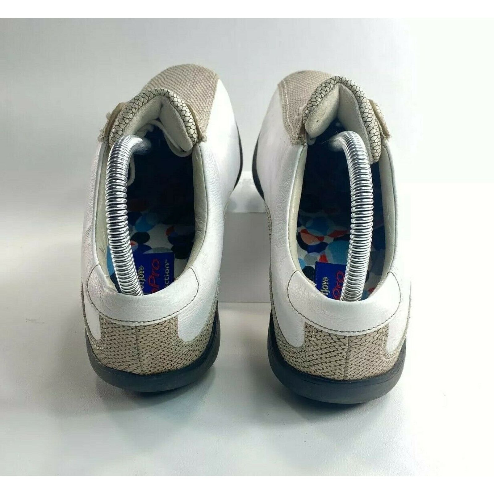 Footjoy Footjoy LoPro Golf Shoe Womens Size 7 97208 White Beige Size US 7 / IT 37 - 4 Thumbnail