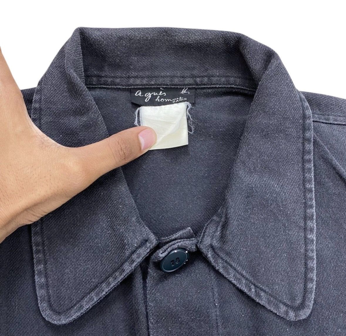 agnes b. 2000s Vintage Agnes B DOUBLE POCKET BUTTON SHIRT Size US M / EU 48-50 / 2 - 6 Thumbnail