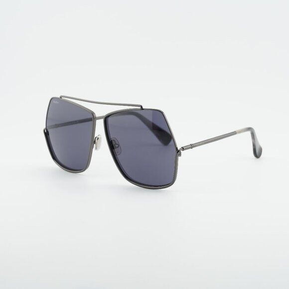 Max Mara Max Mara Elsa MM0006 32N Sunglasses Shiny Gunmetal Geometric Size ONE SIZE - 1 Thumbnail