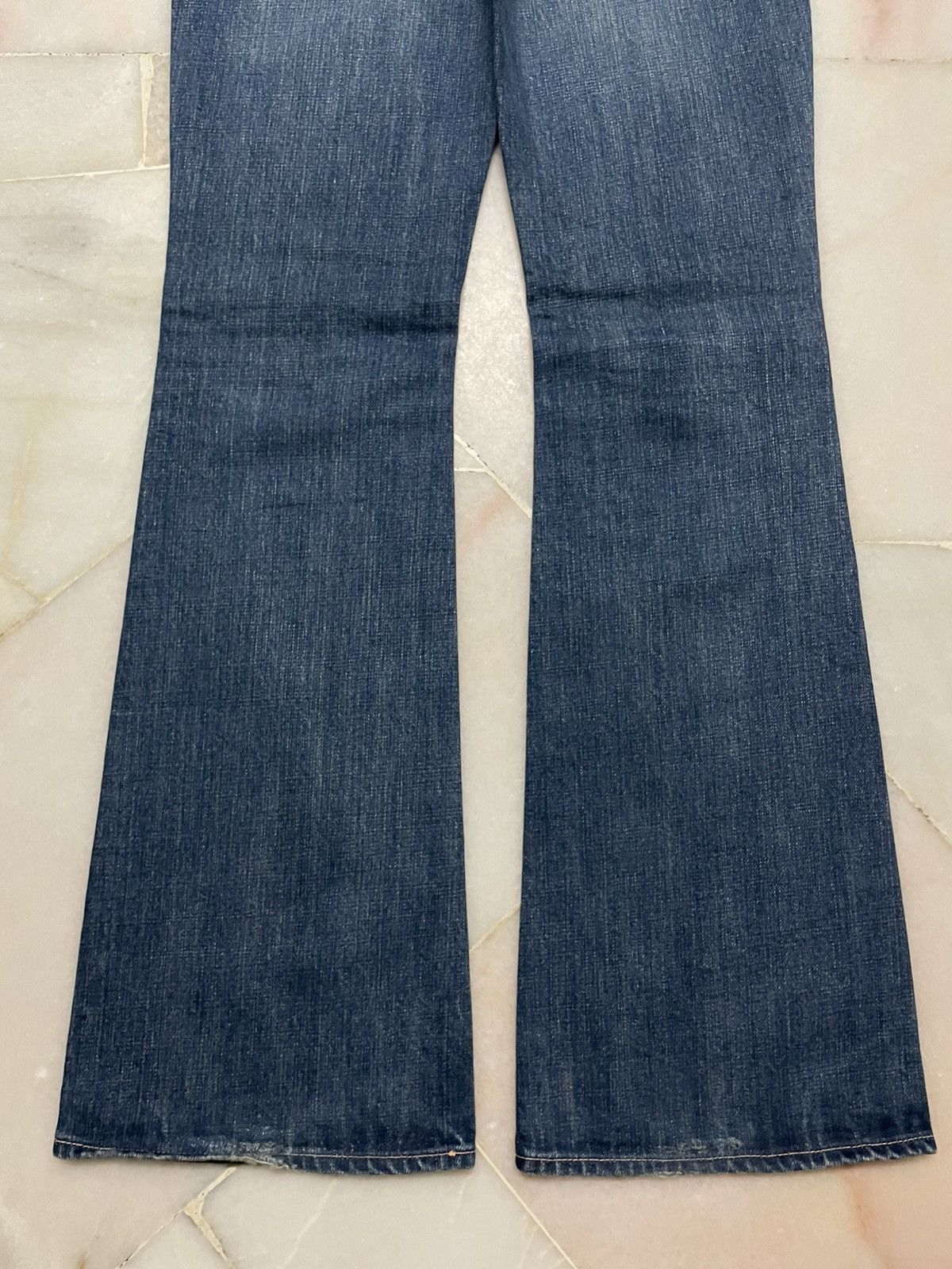 Japanese Brand 💥Flared💥90s Style DMG Mudwash Bell Bottom Sick Jean Japan Size US 29 - 15 Thumbnail