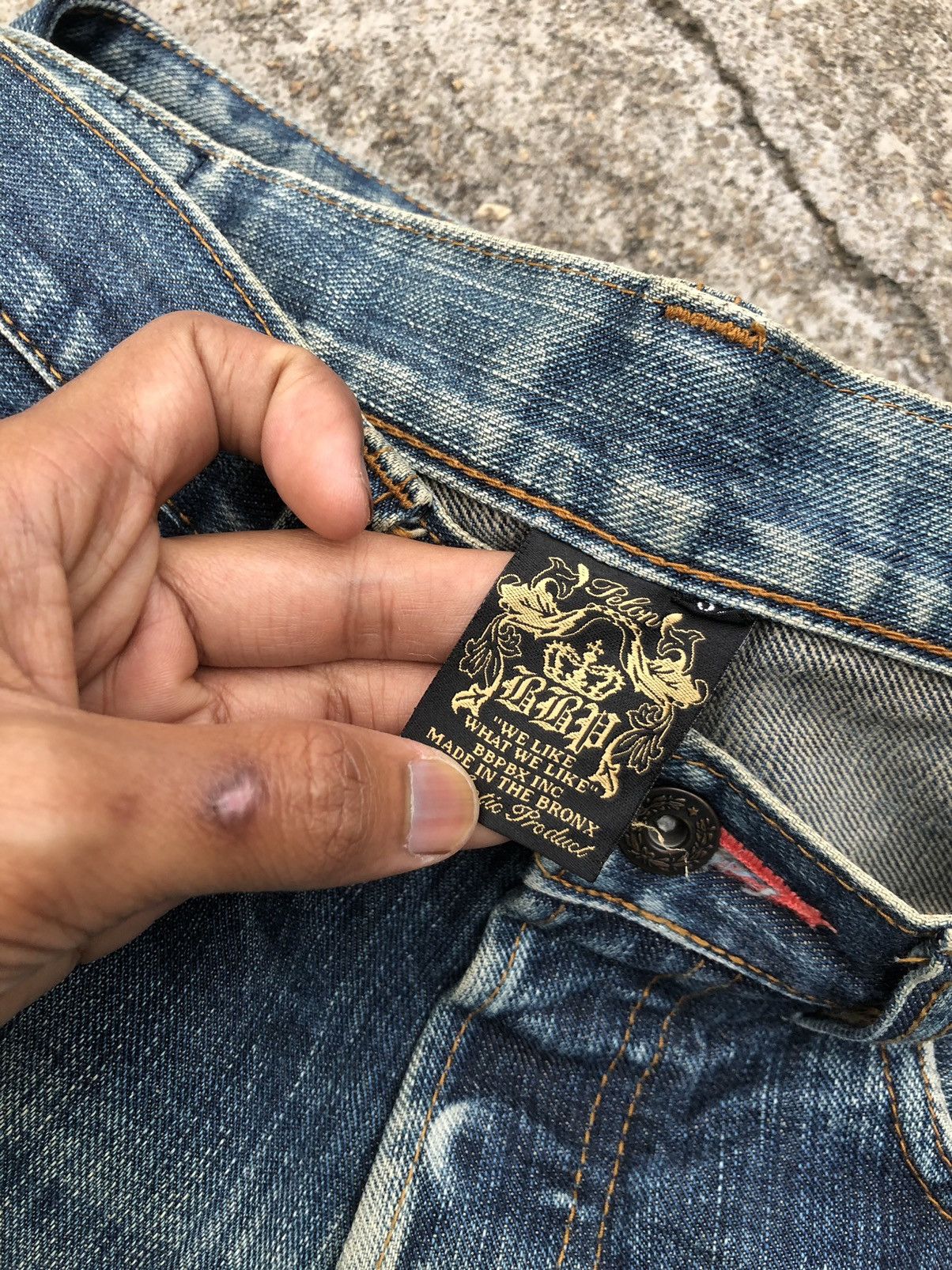Hypebeast SELVEDGE⚡️⚡️DISTRESSED DENIM BY BBPBX JEANS Size US 33 - 6 Thumbnail