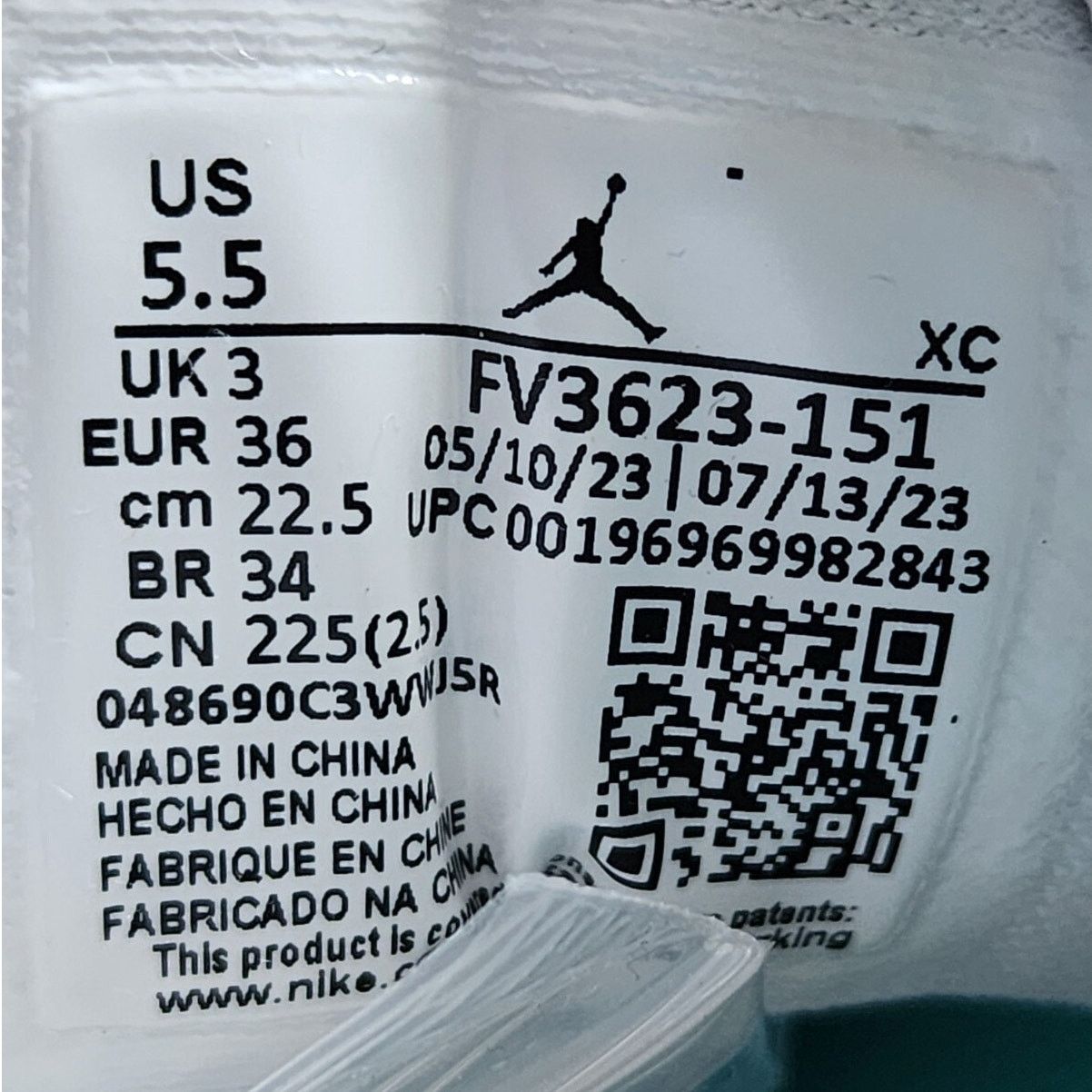 Jordan Brand Wmns Jordan 1 Low Multi-Color Sashiko Brand New Sz 5.5 Size US 5.5 / IT 35.5 - 8 Thumbnail