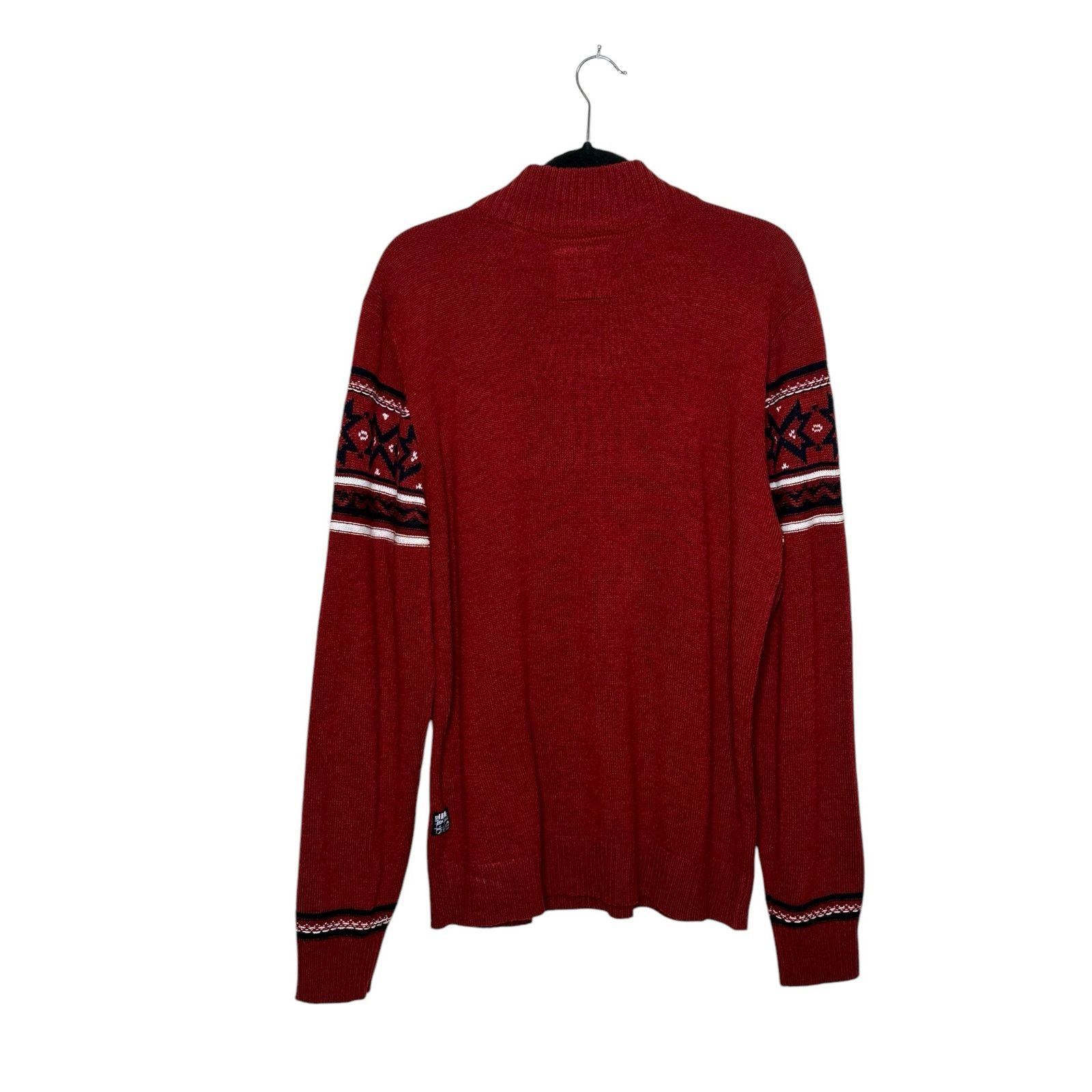 Buffalo David Bitton Buffalo men jeans red winter sweater size XL Size US XL / EU 56 / 4 - 2 Thumbnail