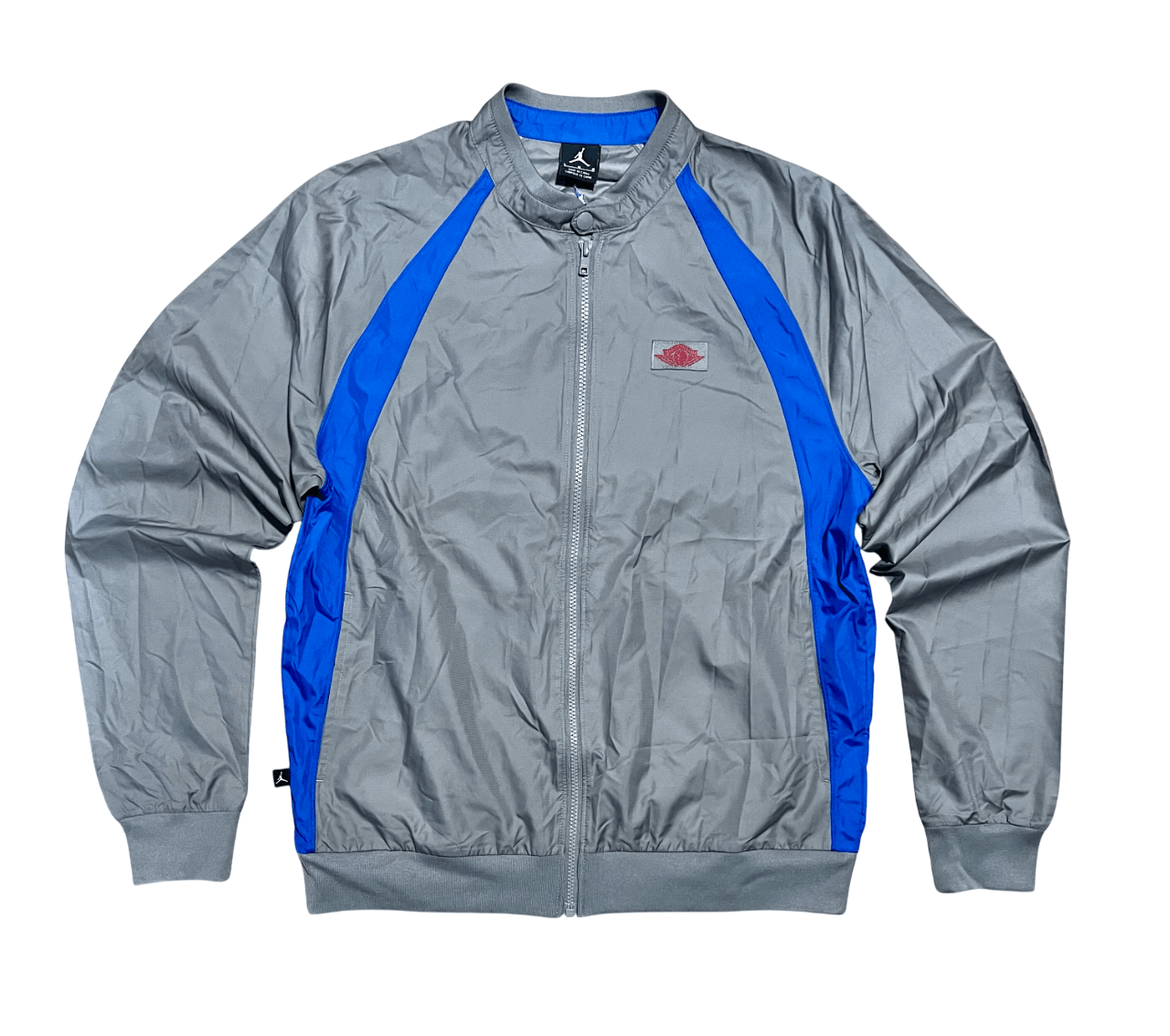 Jordan Brand Air Jordan Retro Blue & Gray AJ1 Muscle Windbreaker Jacket Size US L / EU 52-54 / 3 - 1 Thumbnail
