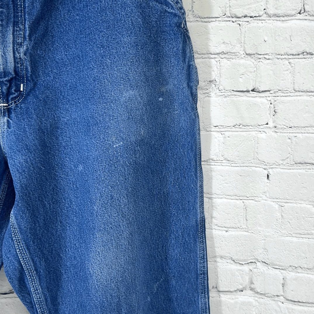 Carhartt VINTAGE Carhartt Dungaree Fit Mens Carpenter Jeans W40 L34 Blue Straight Jeans Mens Size US 40 / EU 56 - 3 Thumbnail