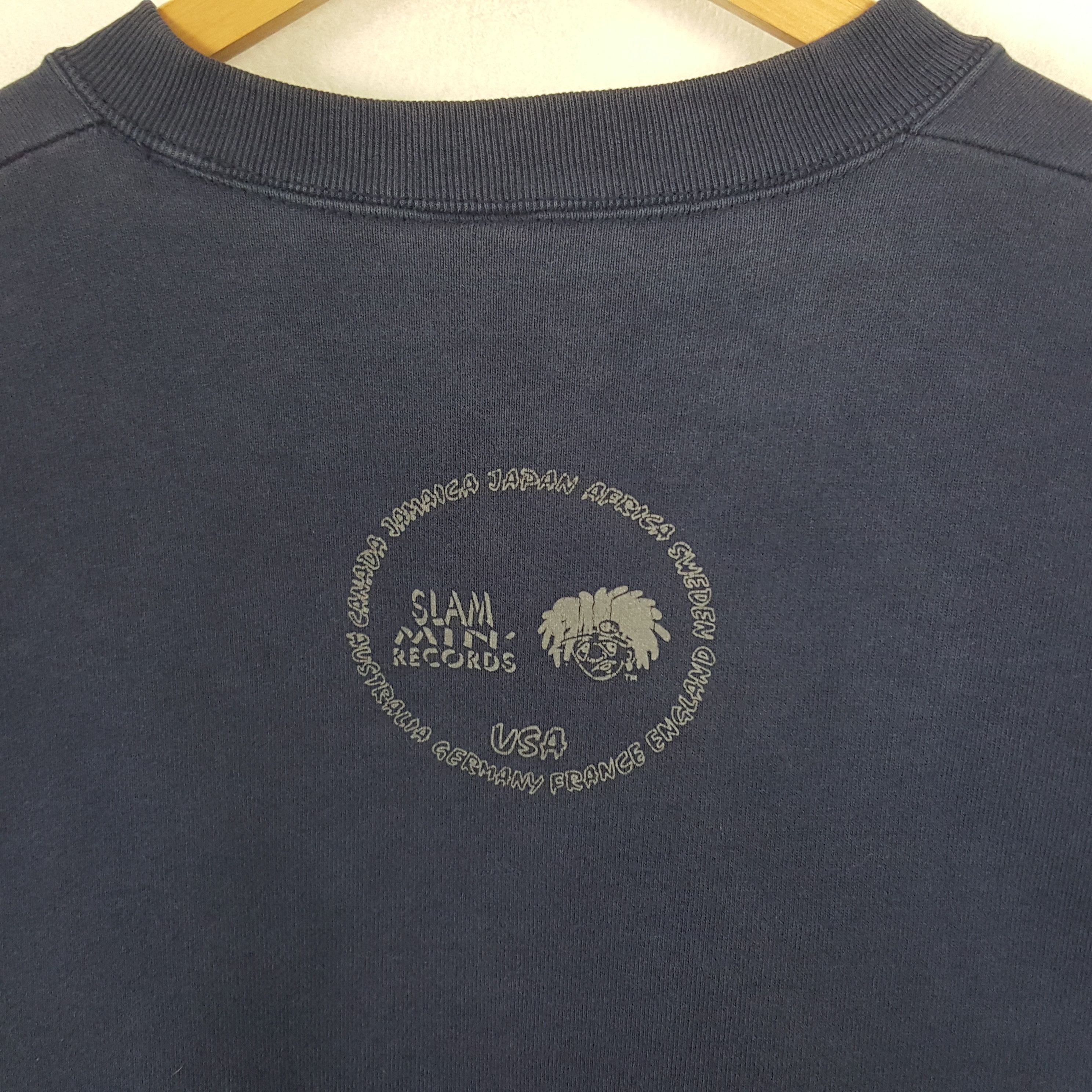 Band Tees × Rap Tees × Vintage Vintage Slam Min Records NY American Hip-hop Sweatshirt Size US XL / EU 56 / 4 - 4 Thumbnail