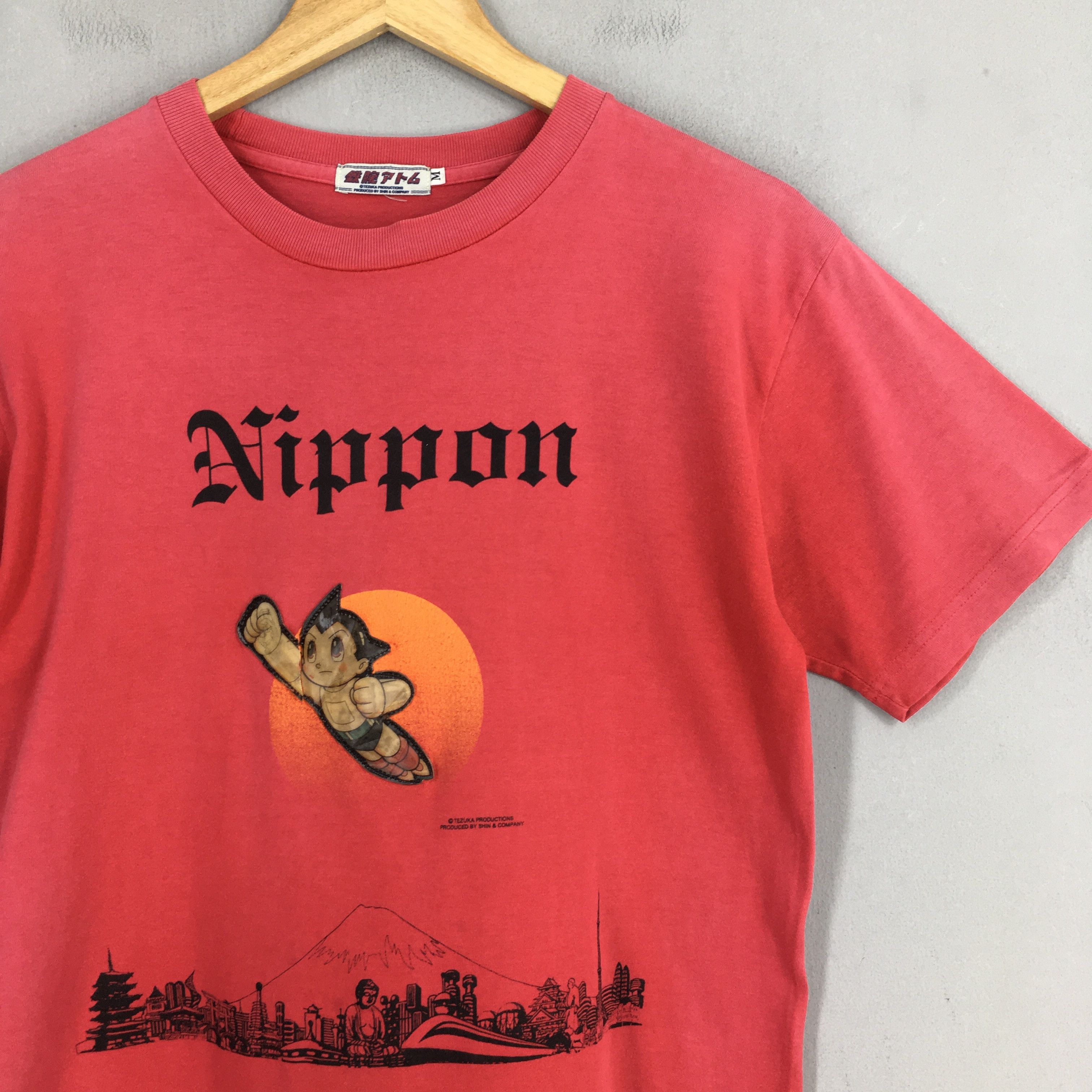 Anime Vintage Astro Boy Nippon Japanese Anime Red T shirt Medium Size US M / EU 48-50 / 2 - 2 Thumbnail