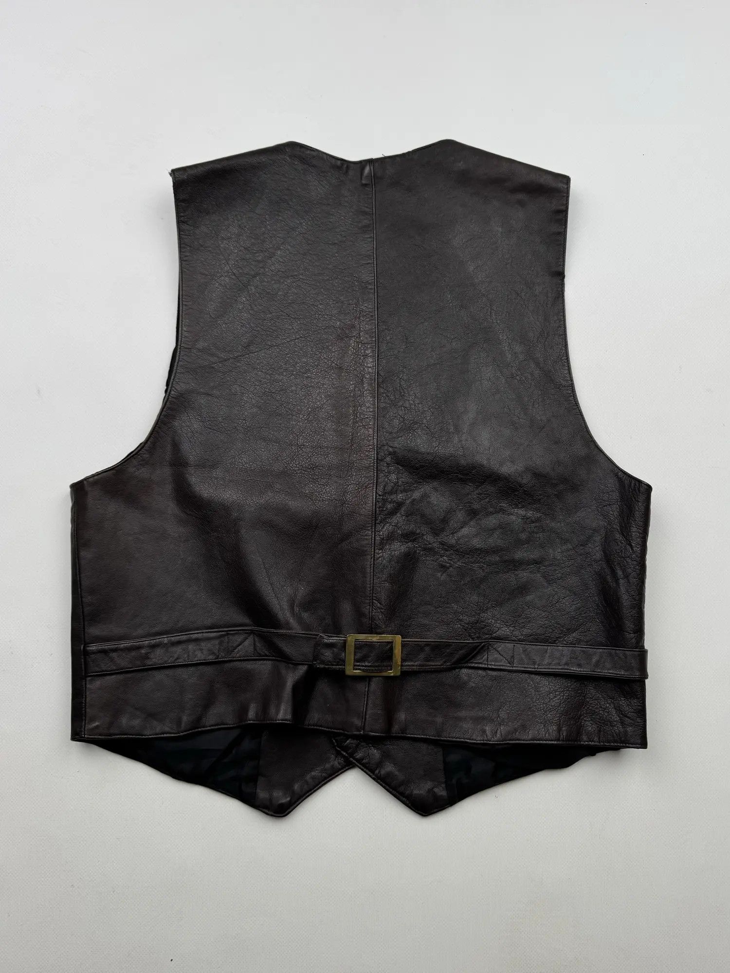 Vintage 90's Leather Vest B457(V425)E2 Size US S / EU 44-46 / 1 - 3 Thumbnail