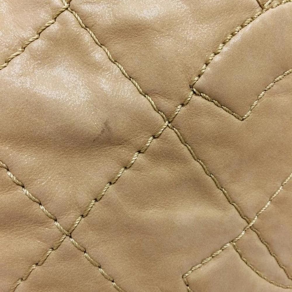 Chanel Chanel Shopping Tote Light Beige Leather Tote Size ONE SIZE - 8 Thumbnail