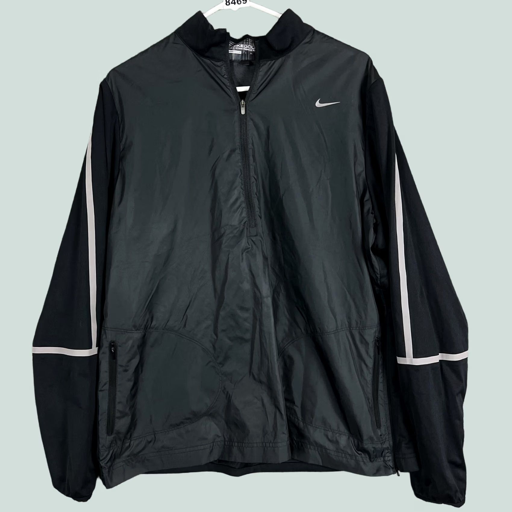 Nike × Stussy Nike x Stussy Windrunner half zip Jacket Black XXL