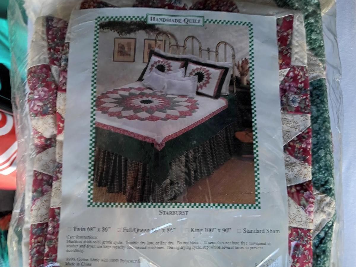 Designer Starburst Handmade Quilt - Multi-Size Options Size ONE SIZE - 1 Thumbnail