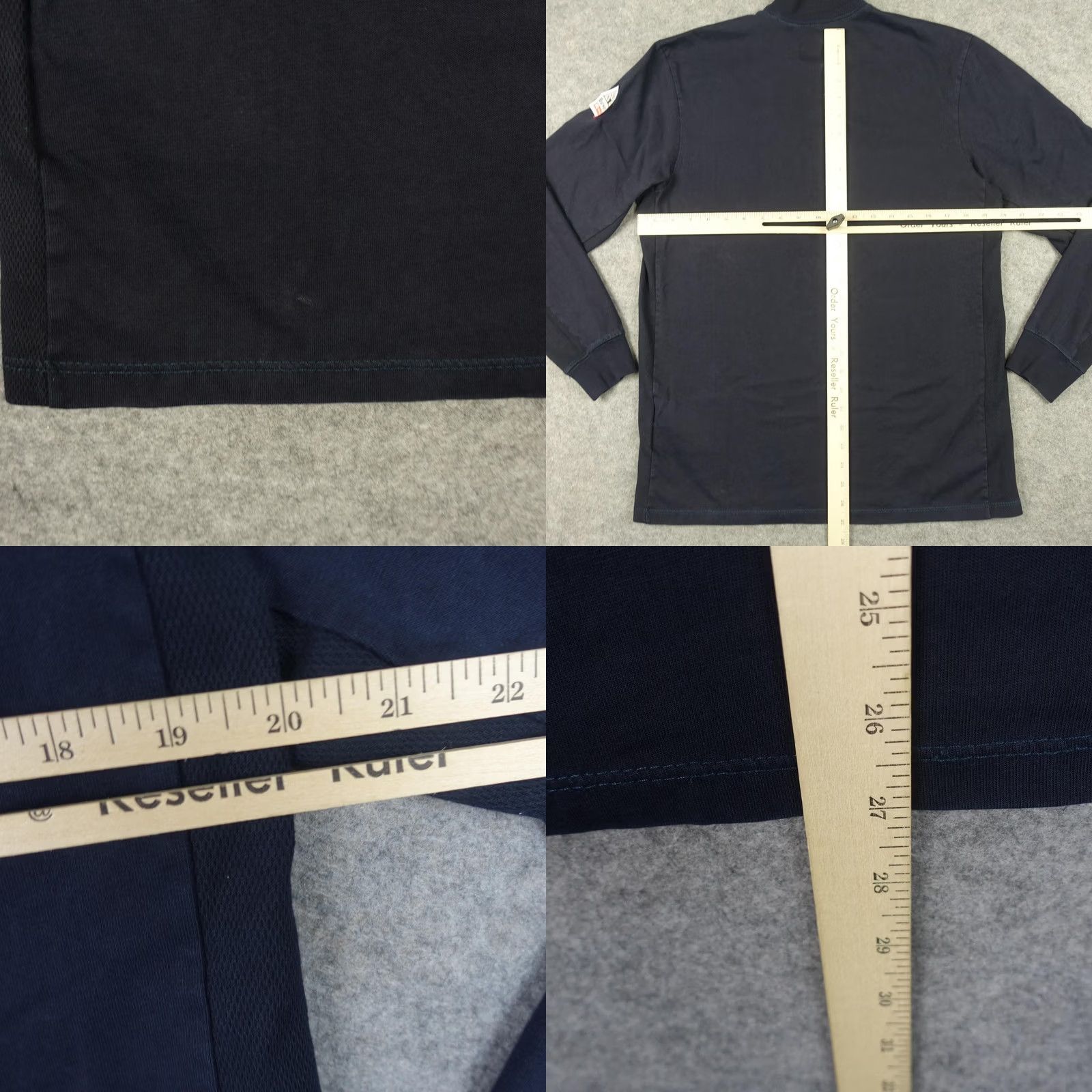 Vintage Bulwark FR Shirt Mens Medium Blue Long Sleeve Mock Neck Flame Resistant CAT2 Size US M / EU 48-50 / 2 - 9 Thumbnail