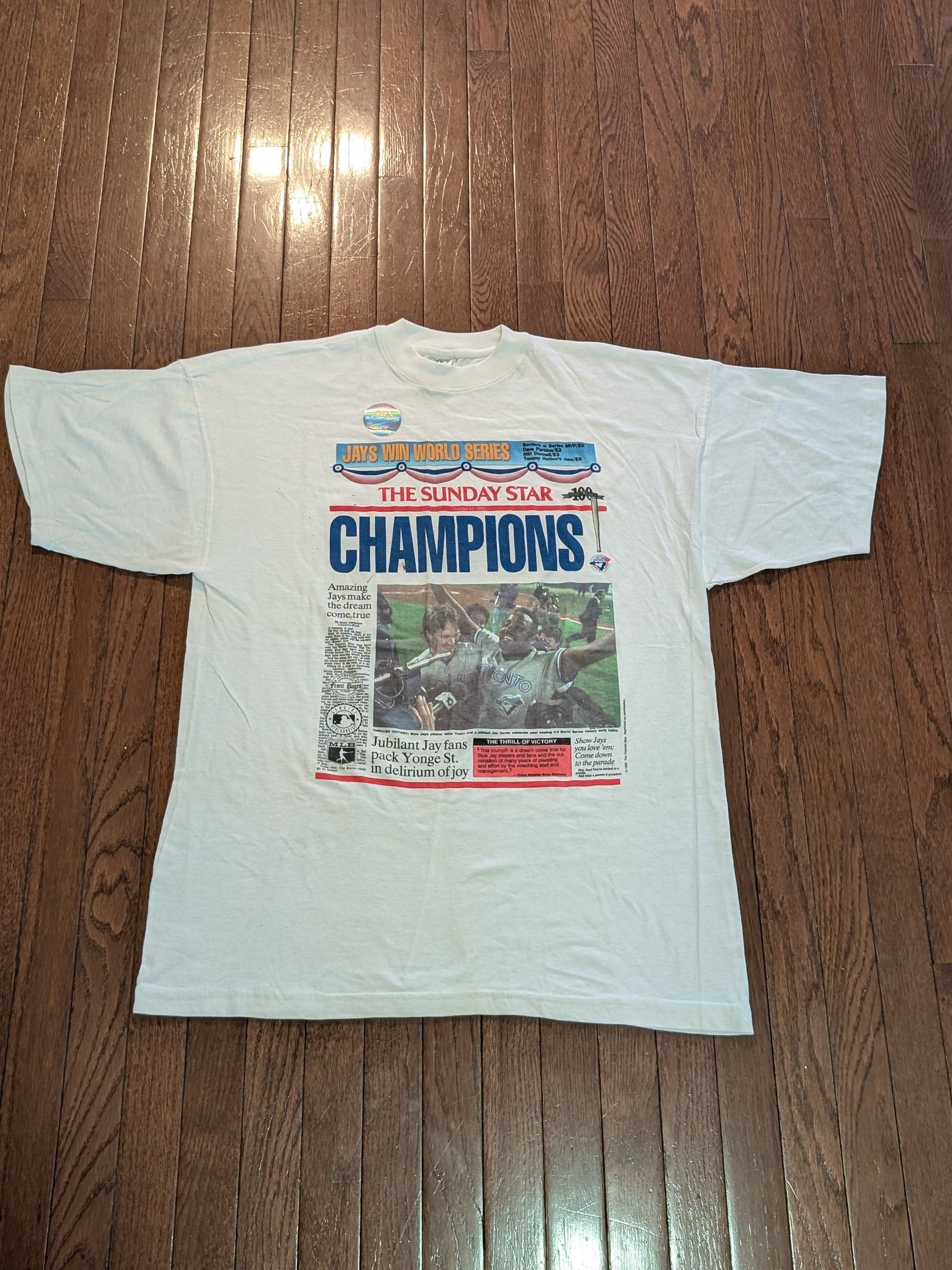 Other 1992 Star Toronto Blue Jays Champions (1) T-Shirt Size XL Size US XL / EU 56 / 4 - 1 Thumbnail