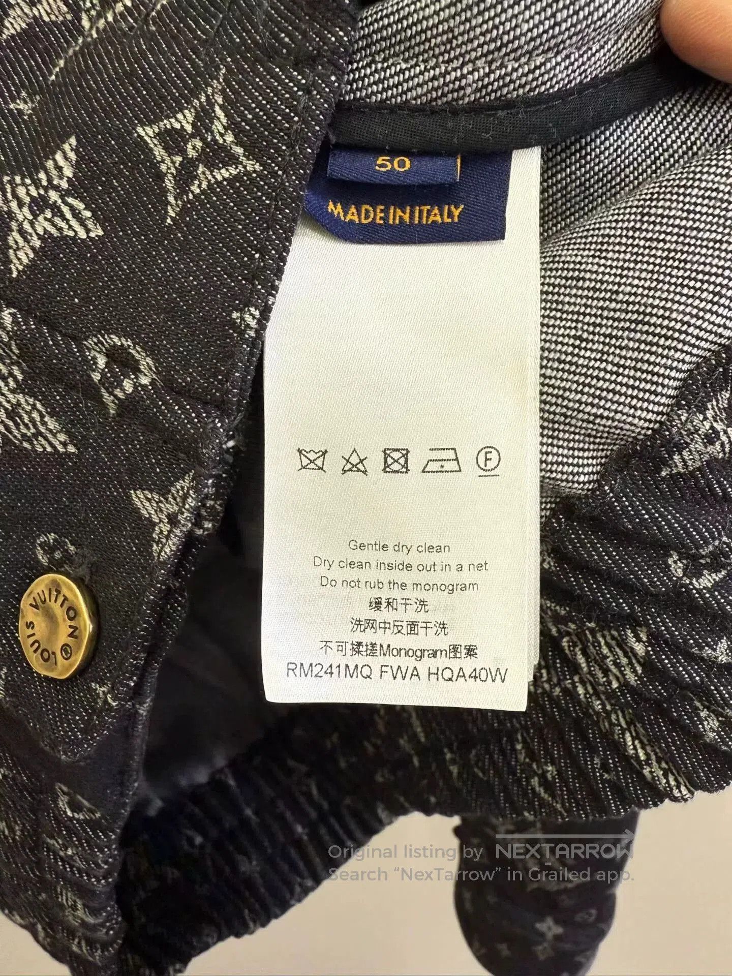 Louis Vuitton louis vuitton black denim logo jacket. Size US L / EU 52-54 / 3 - 3 Thumbnail
