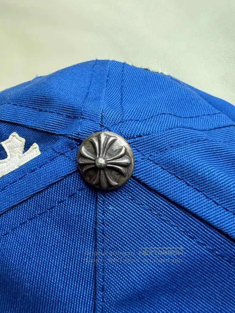 Chrome Hearts Chrome Hearts Blue Baseball Cap with White Logo. Size ONE SIZE - 4 Thumbnail
