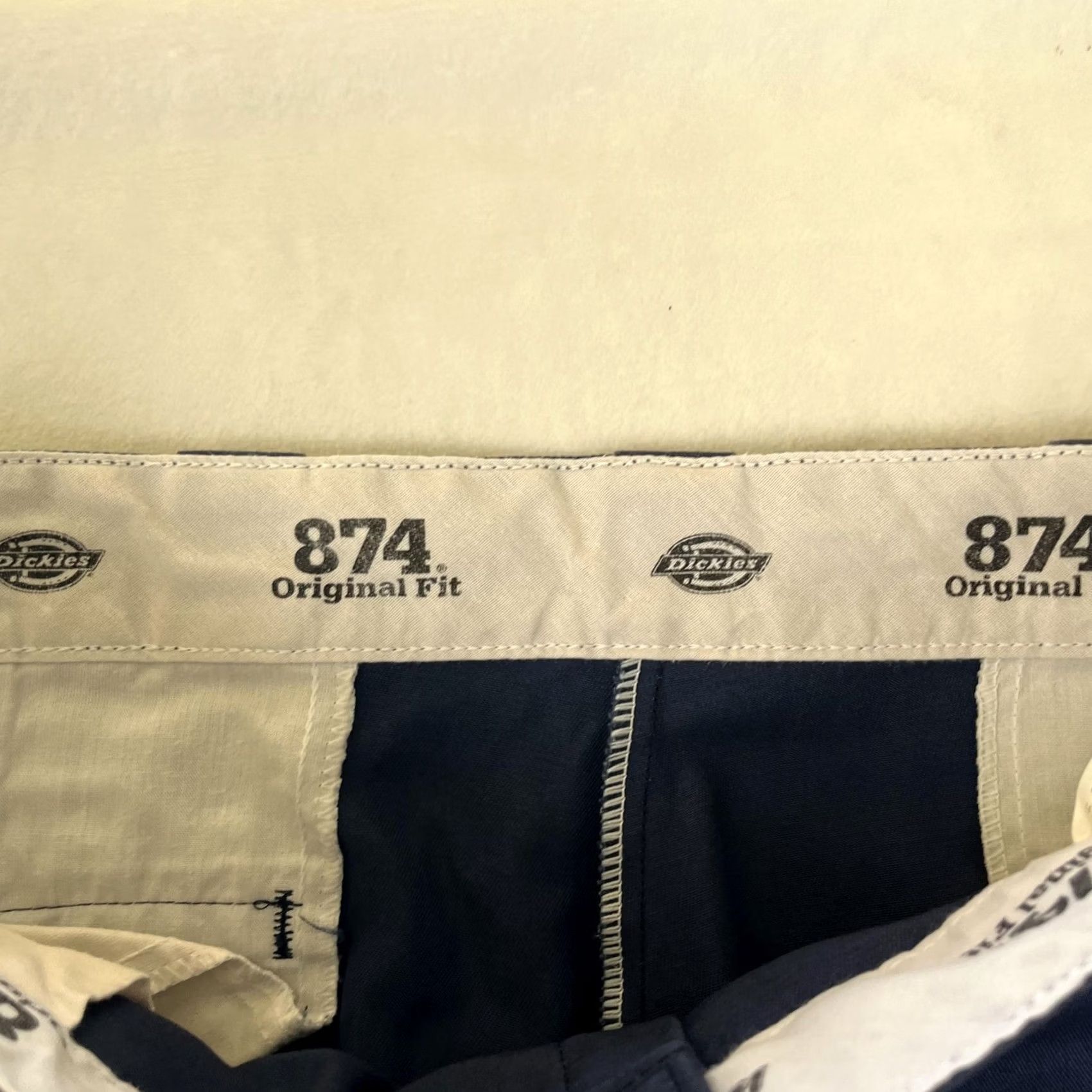 Dickies Dickies 874 Original Fit Work Pants Mens 38x30 Navy Blue Chino Twill Pockets Casual Workwear Size US 38 / EU 54 - 4 Thumbnail