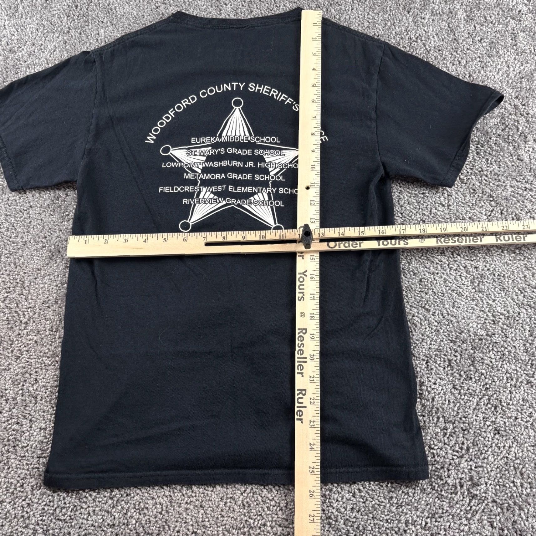 Doublet D.A.R.E T Shirt Mens Small Black Double Sided Drug Resistance DARE Shirt Short Sleeve Crew Neck Graphic Tee Mens Black 90s Theme Logo Size US S / EU 44-46 / 1 - 3 Thumbnail