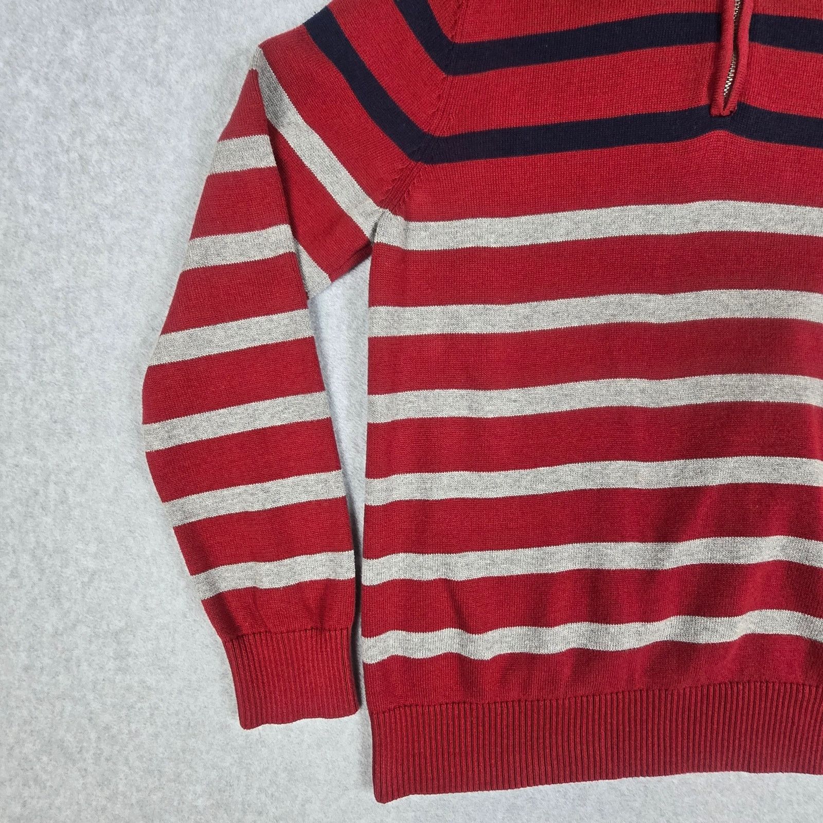Tommy Hilfiger Tommy Hilfiger Large Stripe Quarter Zip Sweater Size US L / EU 52-54 / 3 - 5 Thumbnail