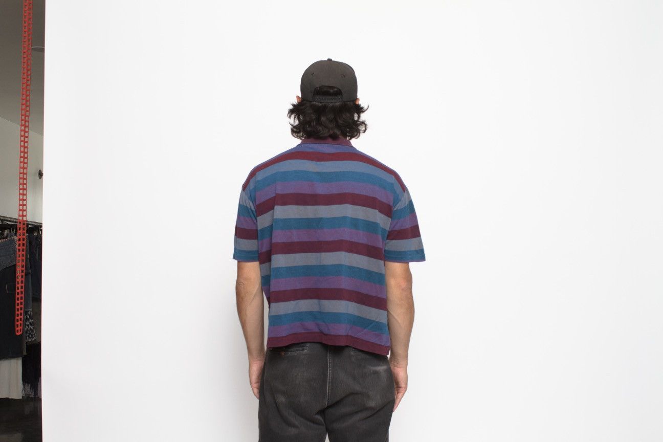Valentino BURGUNDY BLUE AND PURPLE BOXY POLO SHIRT BY VALENTINO Size US M / EU 48-50 / 2 - 4 Thumbnail