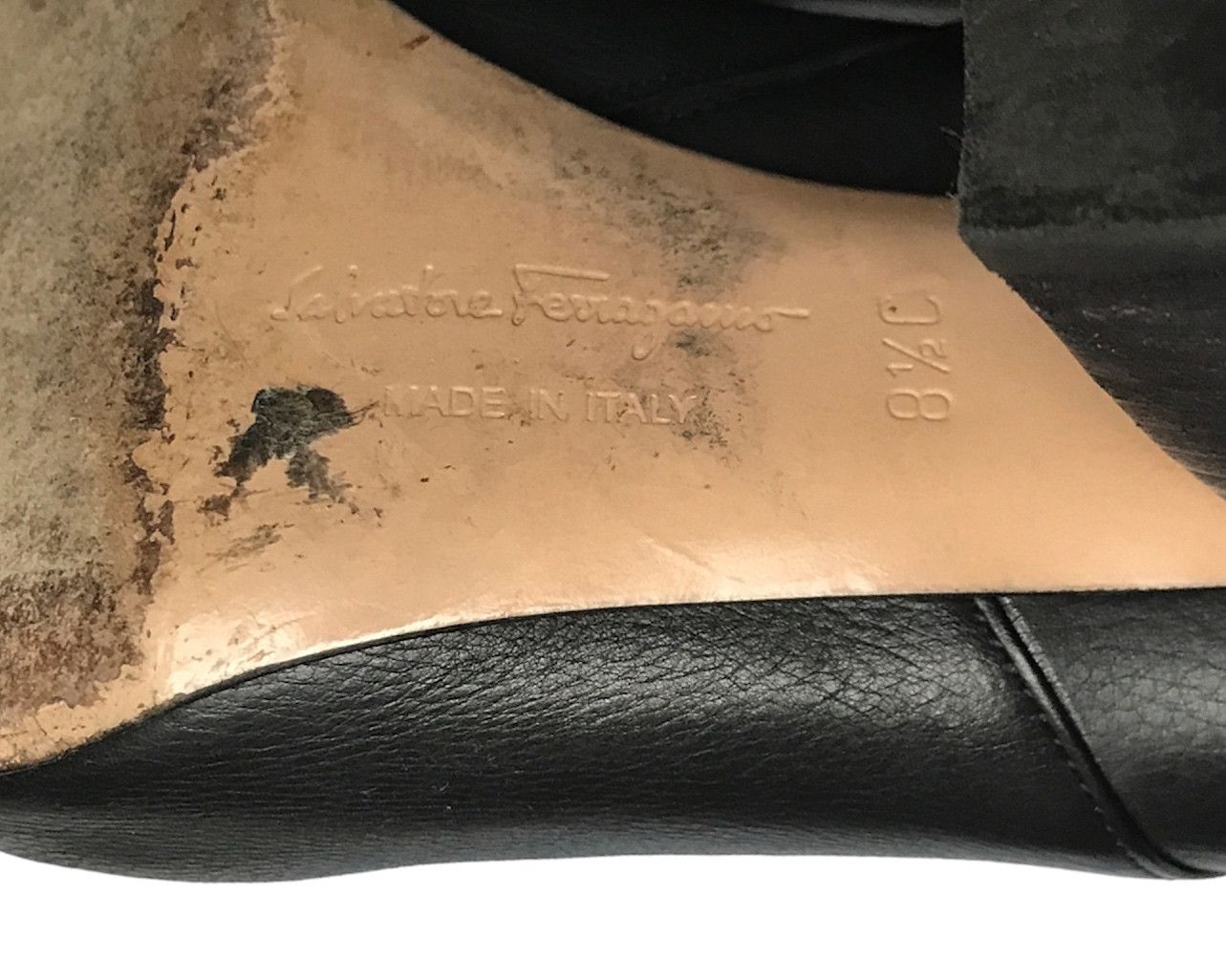 Salvatore Ferragamo × Vintage SALVATORE FERRAGAMO LEATHER KNEE HIGH BOOTS US8.5 EU39 UK6 Size US 8.5 / IT 38.5 - 9 Thumbnail