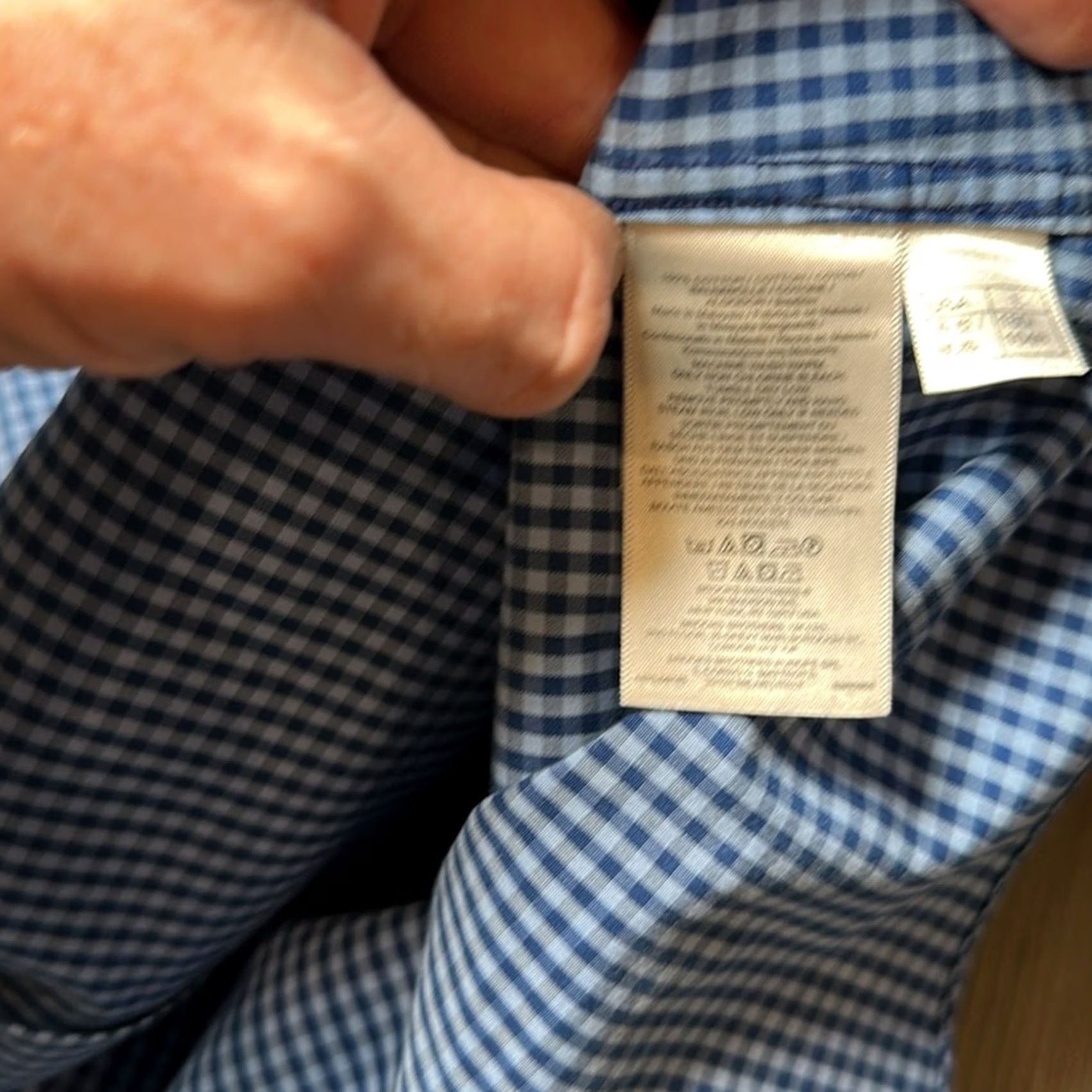 Brooks Brothers Brooks Brothers Regent Non-Iron Checkered Gingham Long Sleeve Button Down L Men Blue Shirt Size US L / EU 52-54 / 3 - 6 Thumbnail