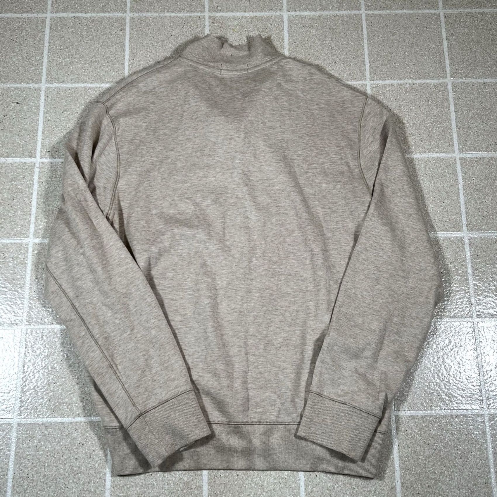 Ralph Lauren VINTAGE Polo Ralph Lauren Long Sleeve Luxury Jersey Quarter Zip Sweater L Beige Mens 29" 22" Pit to Pit Size US L / EU 52-54 / 3 - 4 Thumbnail