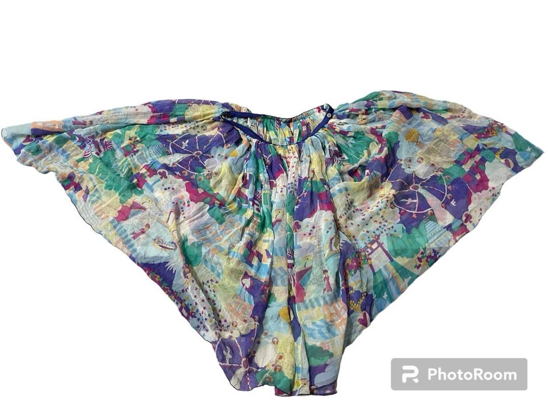 Tsumori Chisato Issey Miyake by Tsumori Chisato Silk Skirt Size 28" / US 6 / IT 42 - 3 Thumbnail