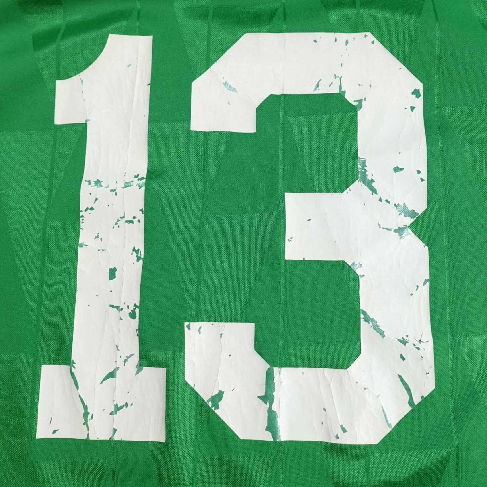 Umbro VINTAGE Umbro Shirt Green Double Sided Satin Made in USA Soccer Football #13 Mens Regular L Adult Green Satin Back Number 90s Size US L / EU 52-54 / 3 - 3 Thumbnail