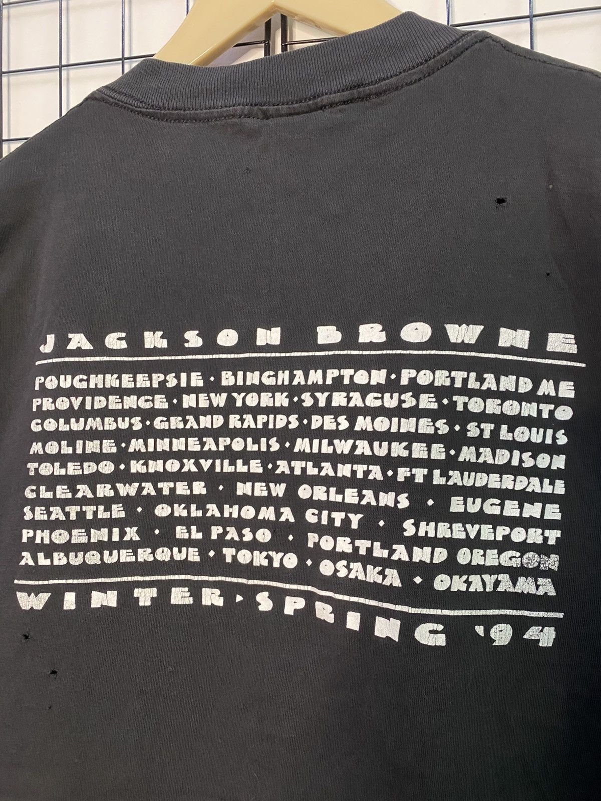 Band Tees Vintage 1994 Jackson Browne Winter Spring Tour Size US L / EU 52-54 / 3 - 8 Thumbnail