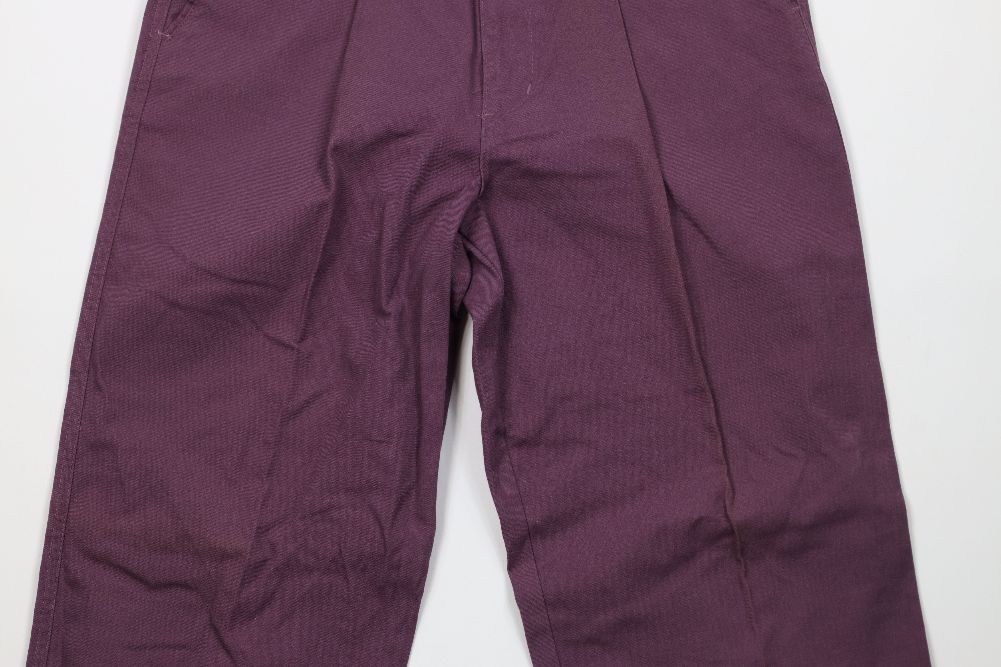Vintage Vintage 90s Streetwear Straight Leg Chino Pants Purple Size US 30 / EU 46 - 3 Thumbnail