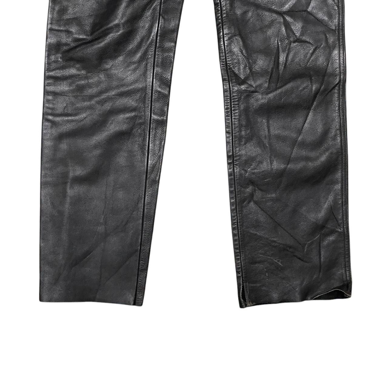 Harley Davidson Vintage Harley Davidson Motorcycle Leather Pants Size US 27 - 3 Thumbnail