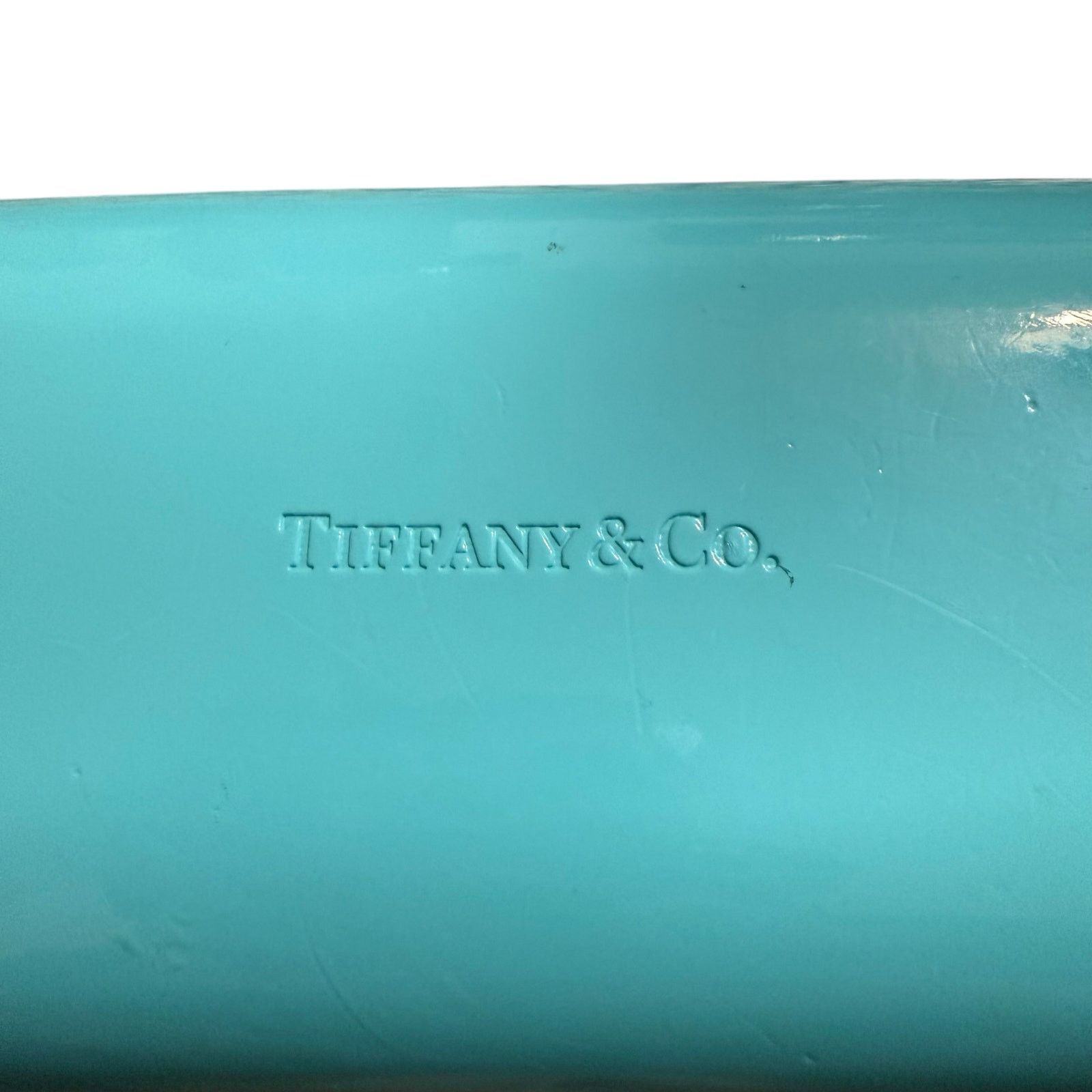 Tiffany & Co. Tiffany & Co. Turquoise Blue Hard Clam Shell Case and Cloth Size ONE SIZE - 3 Thumbnail