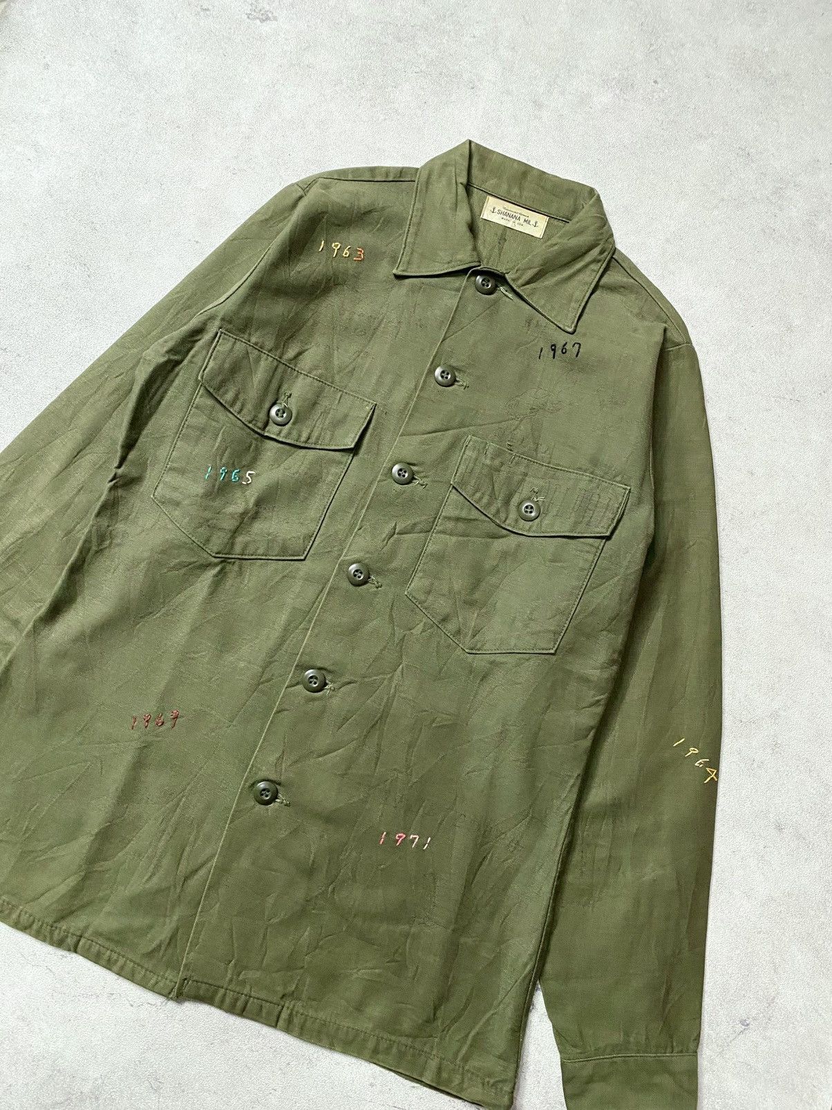 Japanese Brand Shanana Mil Military Utility Embroidery Shirts Size US M / EU 48-50 / 2 - 3 Thumbnail