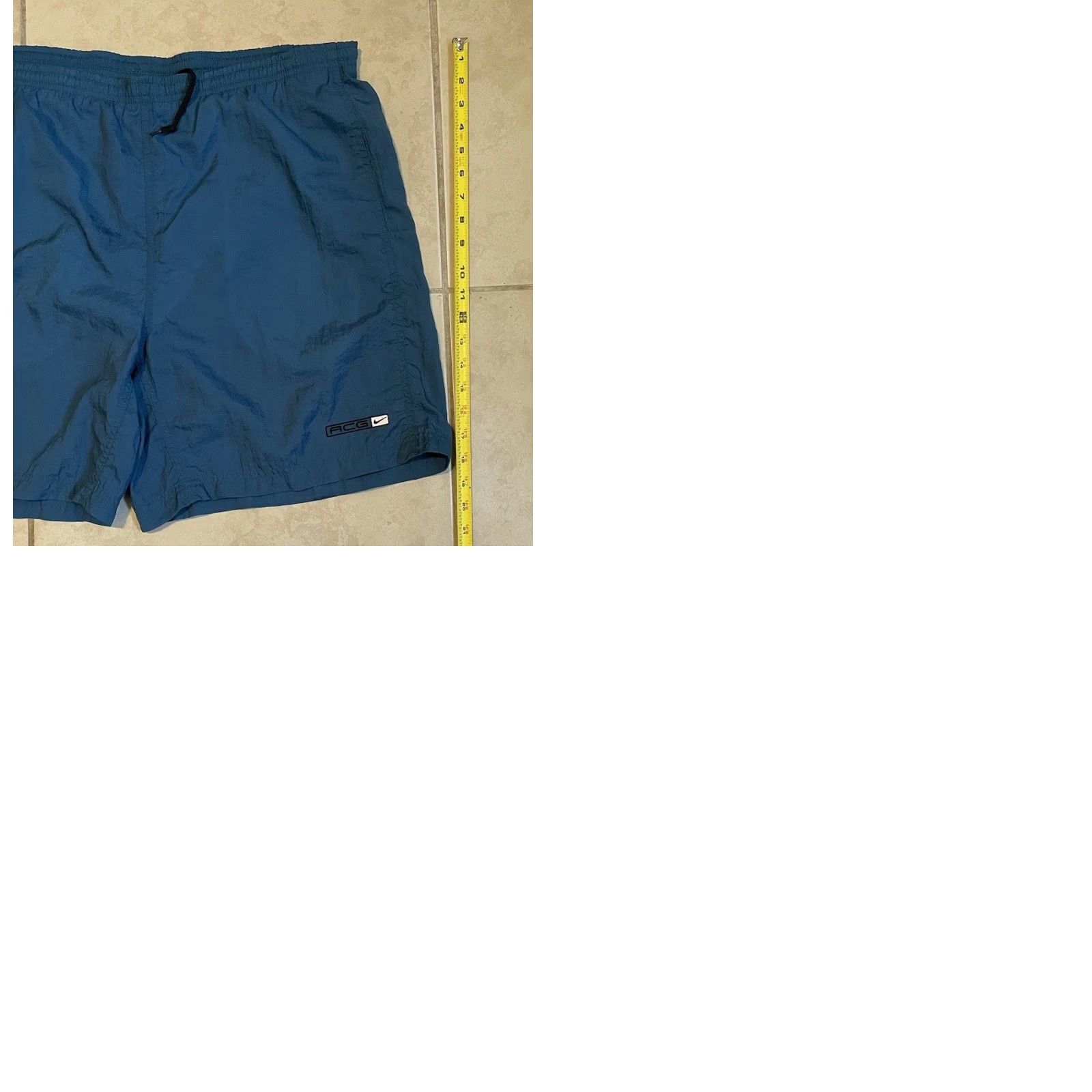 Nike VINTAGE Nike ACG Board Shorts XL Blue 90s Surf Beach Sports Swim Trunks Mens Size US 36 / EU 52 - 9 Thumbnail