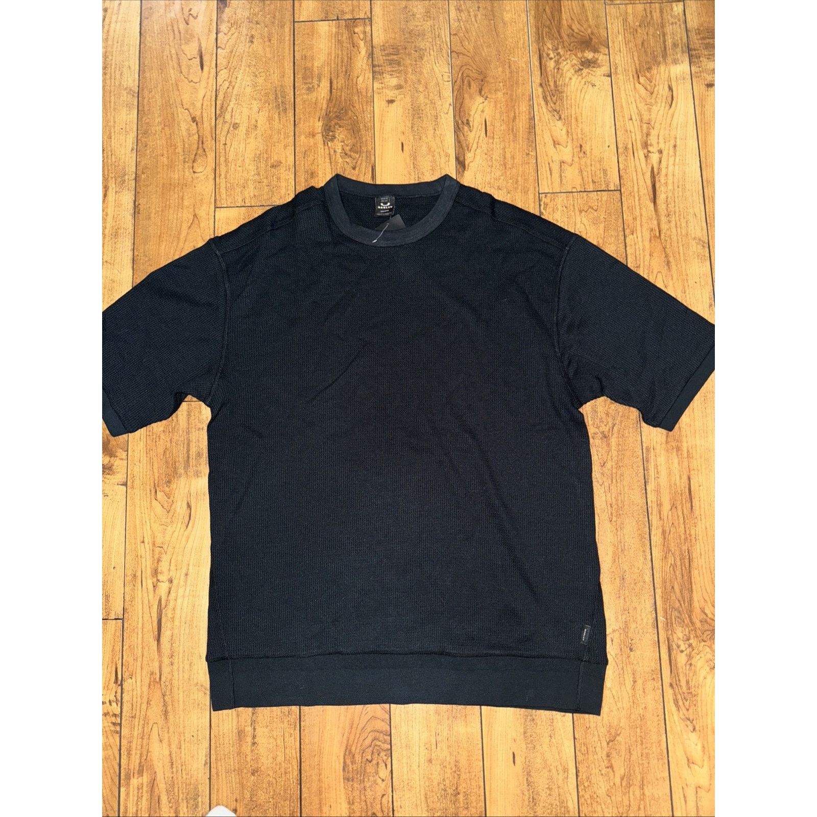 Oakley All Day Waffle SS T-Shirt Black XL 23x29