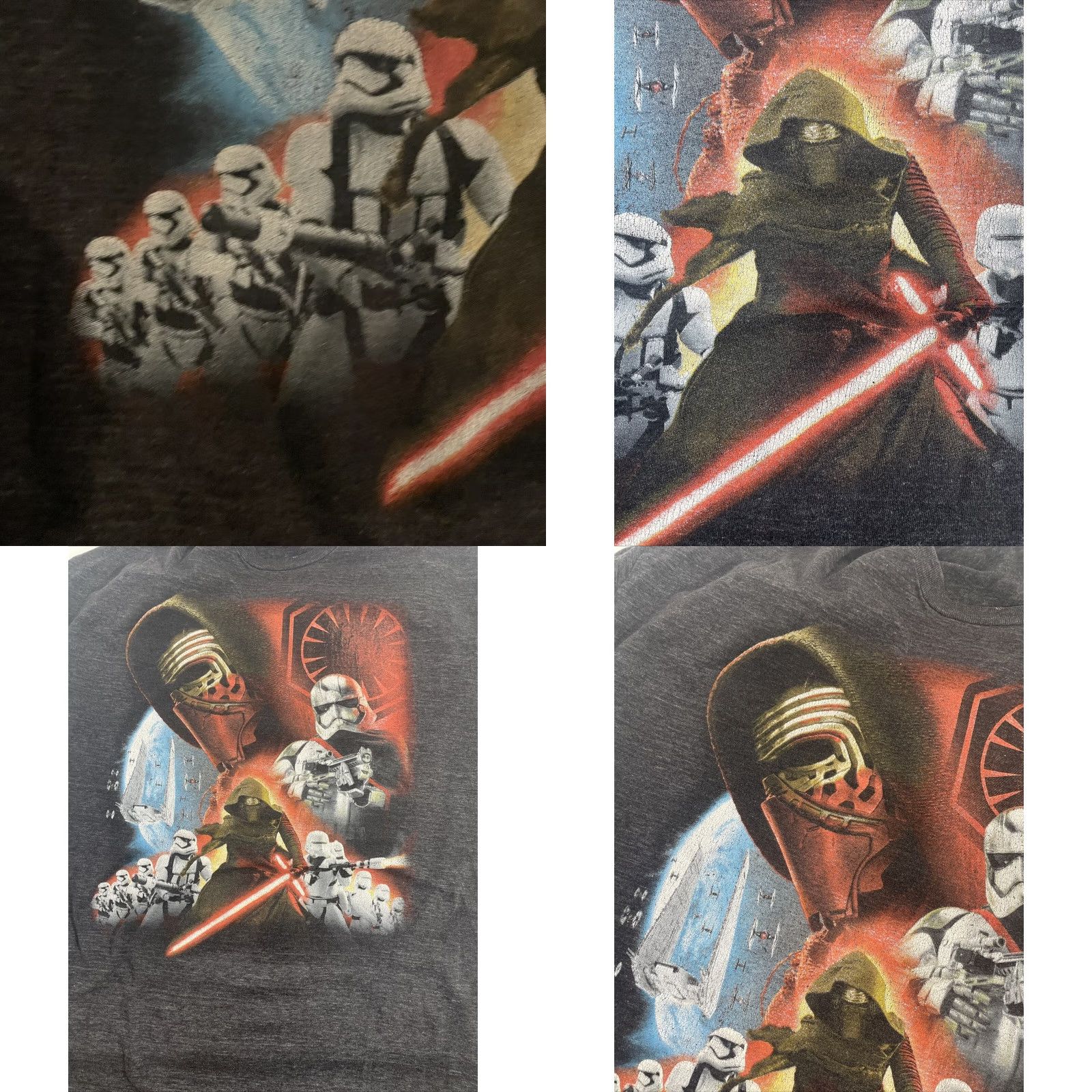 Star Wars Star Wars Storm Trooper T-Shirt Mens 2XL Heather Gray Knit Shirt - 24" Pit to Pit, 29.5" Length - Recycled Size US XXL / EU 58 / 5 - 11 Thumbnail