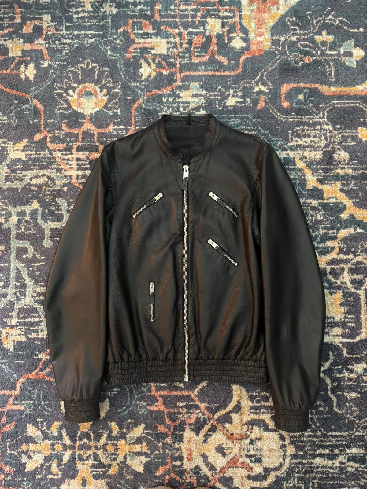 Hedi Slimane Dior Homme SS07 campaign leather jacket Size US S / EU 44-46 / 1 - 2 Thumbnail