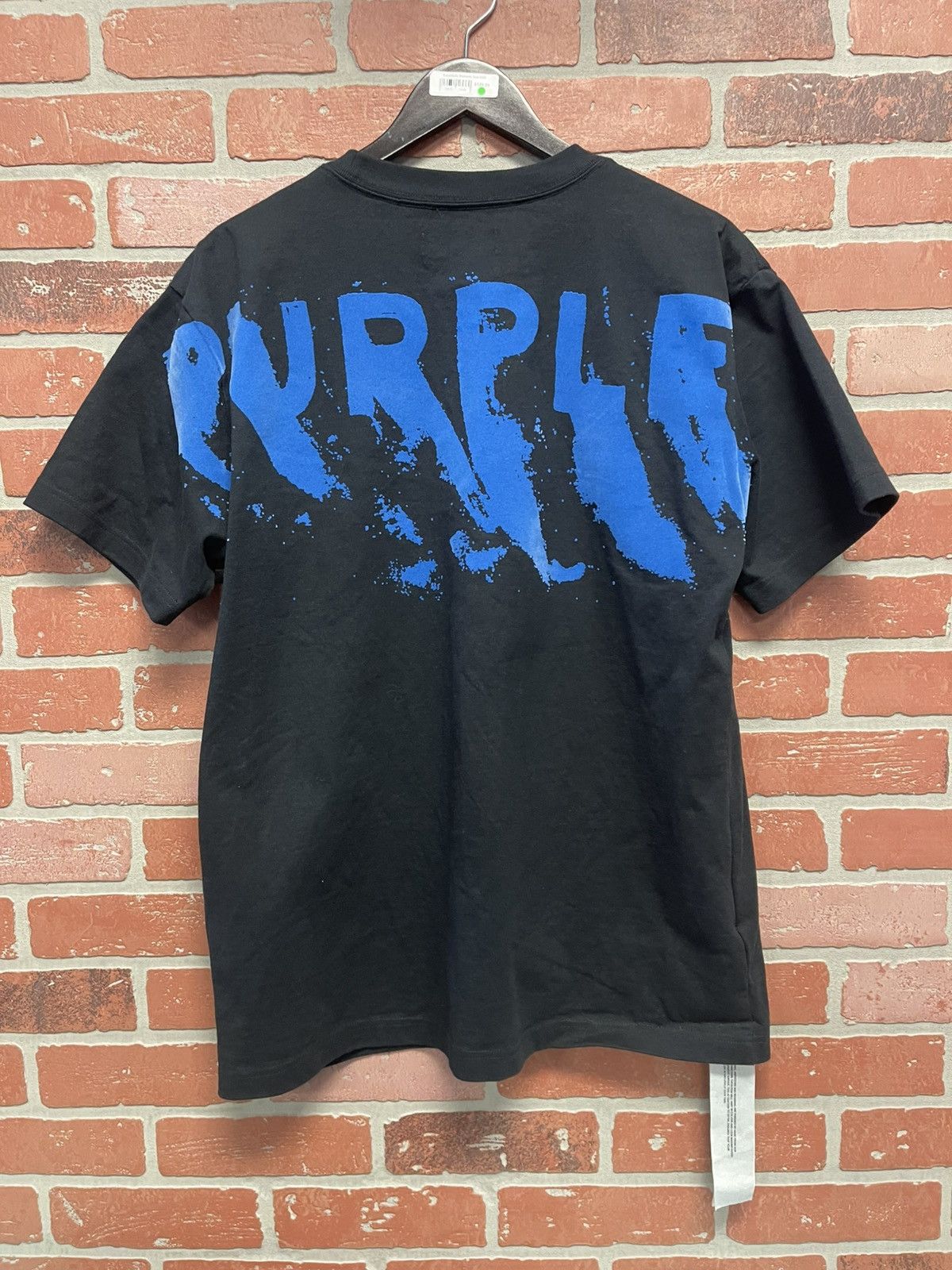 Purple Size M - Purple Graphics Tee Suede Print Black/Blue Clean! Size US M / EU 48-50 / 2 - 3 Thumbnail